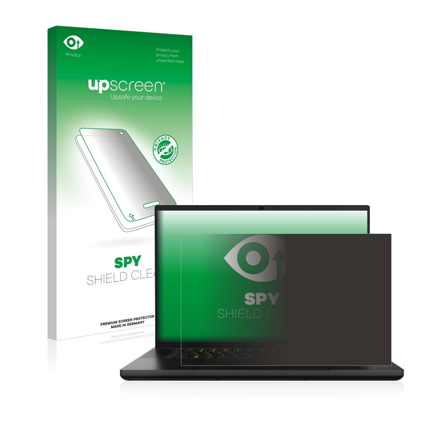 upscreen Spy Shield Clear Premium Blickschutzfolie für Razer Blade 16