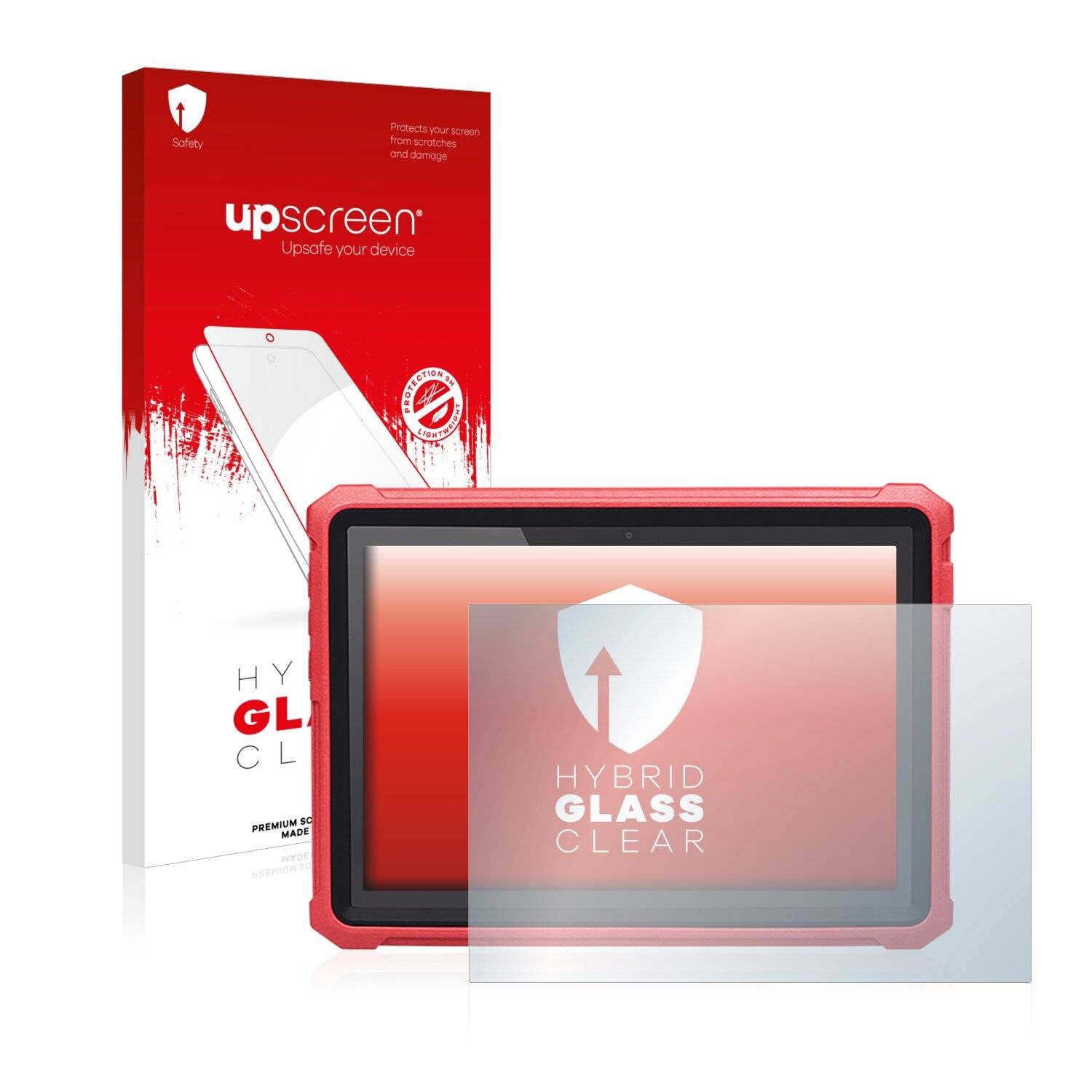 upscreen Hybrid Glass Clear Premium Schutzglas Folie für Launch X-431 Euro Pro