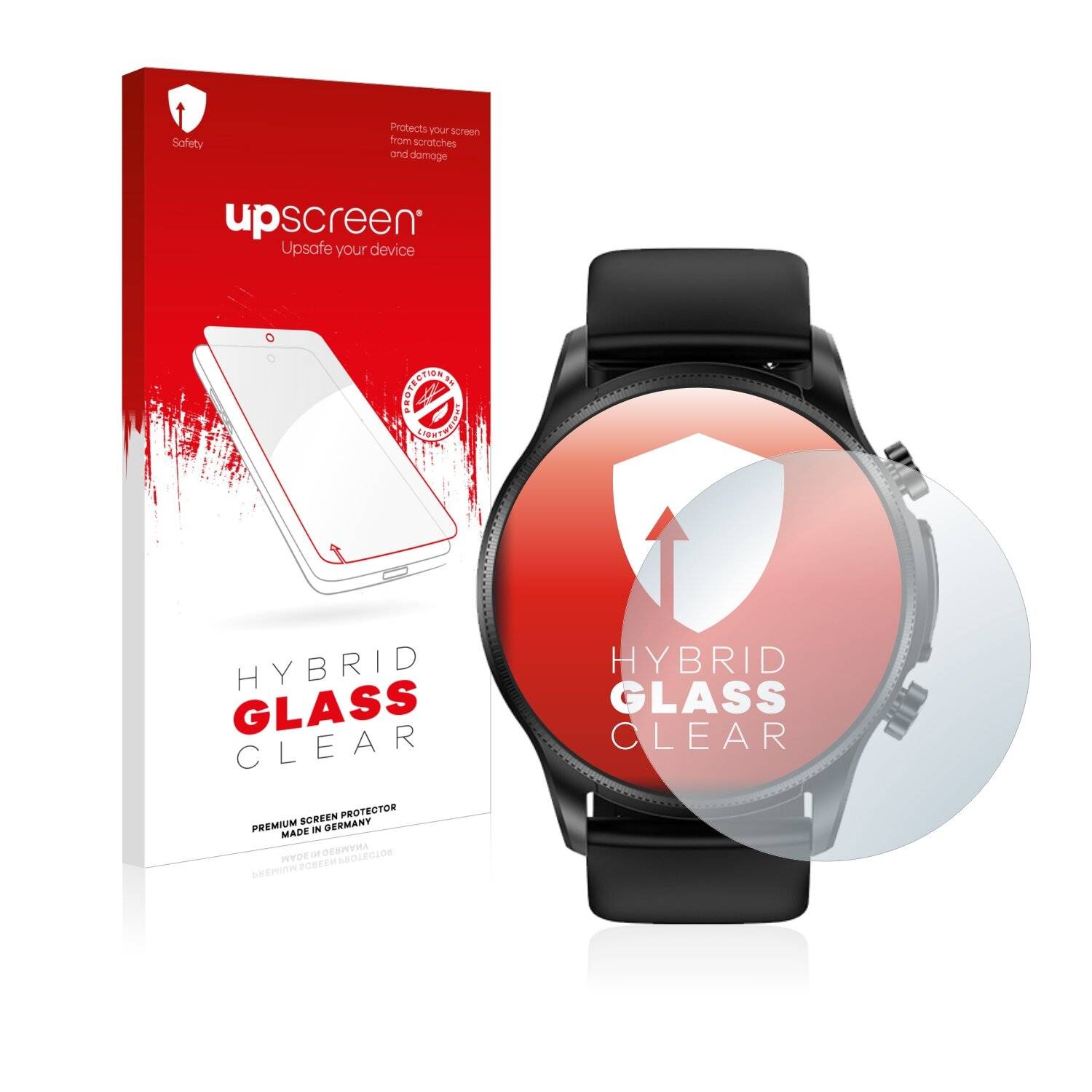 upscreen Hybrid Glass Clear Premium Schutzglas Folie für Ruijie Cardiac