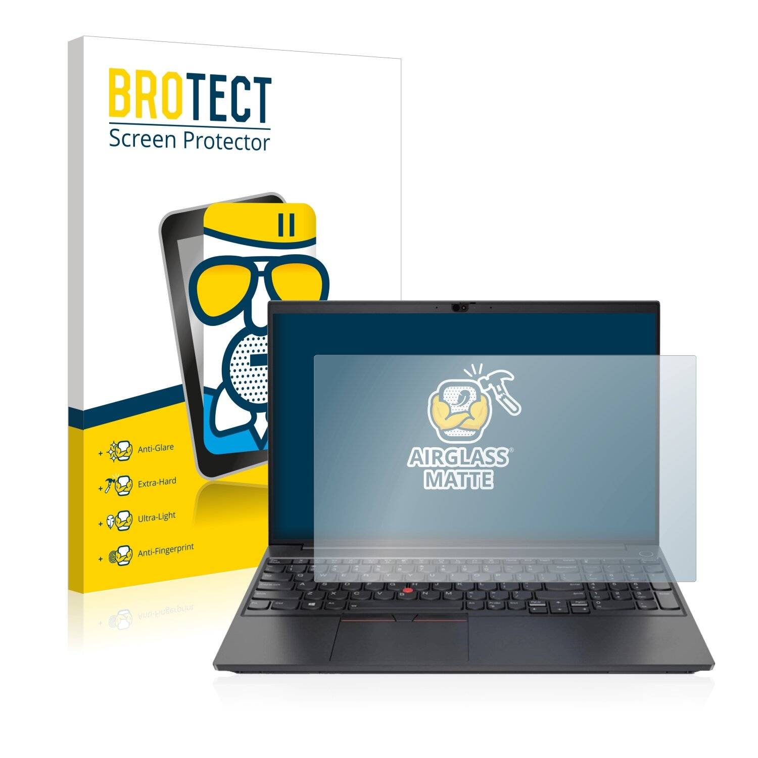 BROTECT AirGlass Matte Schutzglas Folie für Lenovo ThinkPad E15 Gen