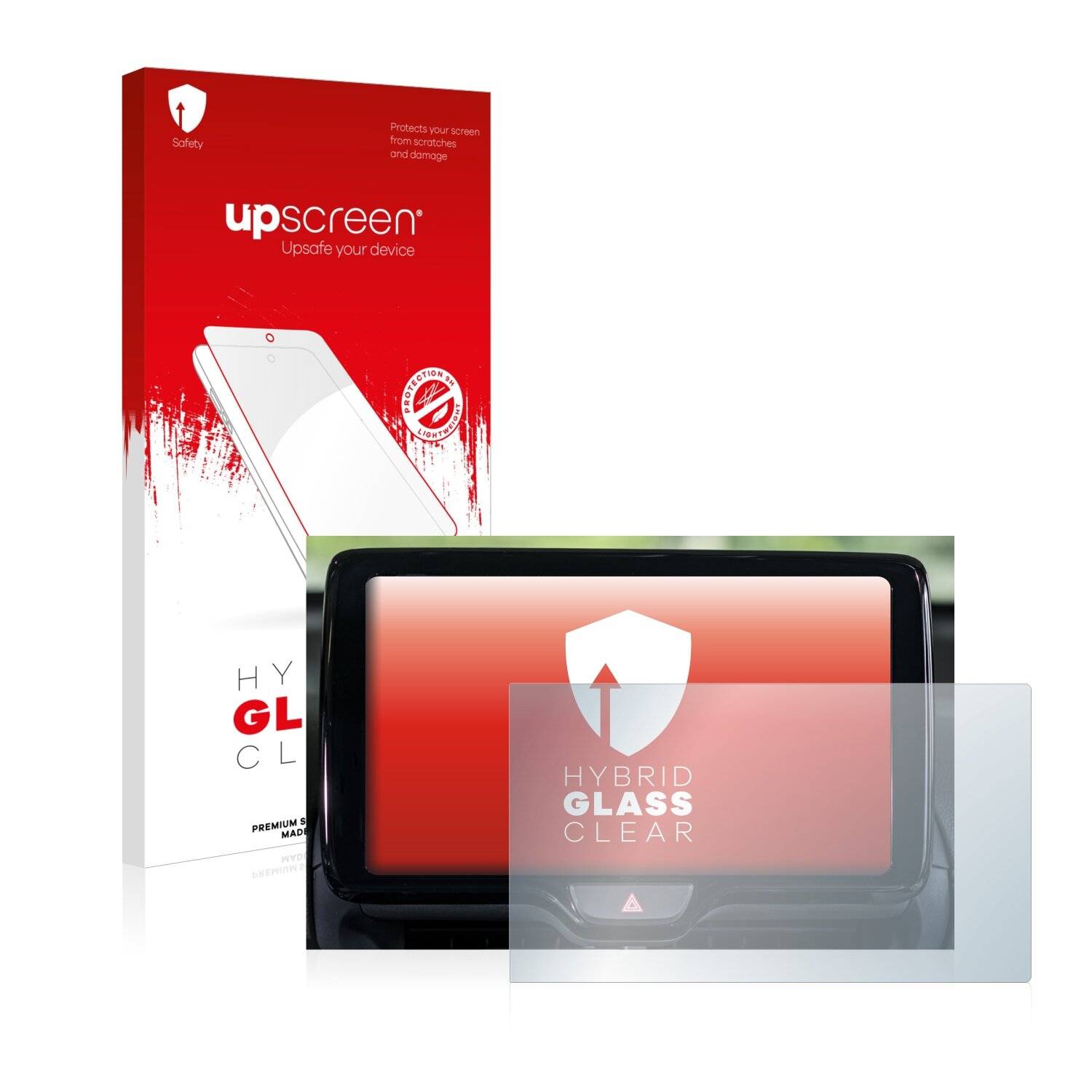 upscreen Hybrid Glas Schutz-Folie für Toyota Yaris Cross 2021 Smart Connect 9