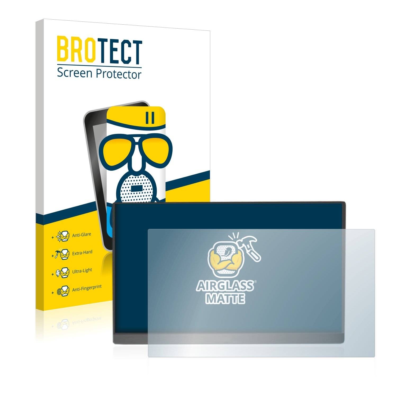 BROTECT AirGlass Matt Glas Panzer Folie für Arzopa 15.6 1080p Portable Monitor