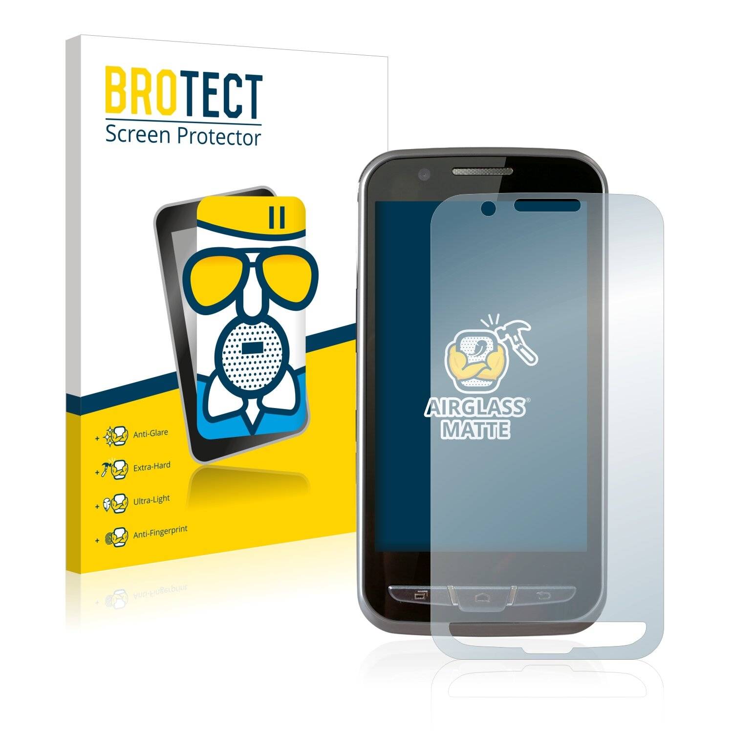 BROTECT AirGlass Matte Schutzglas Folie für Point Mobile