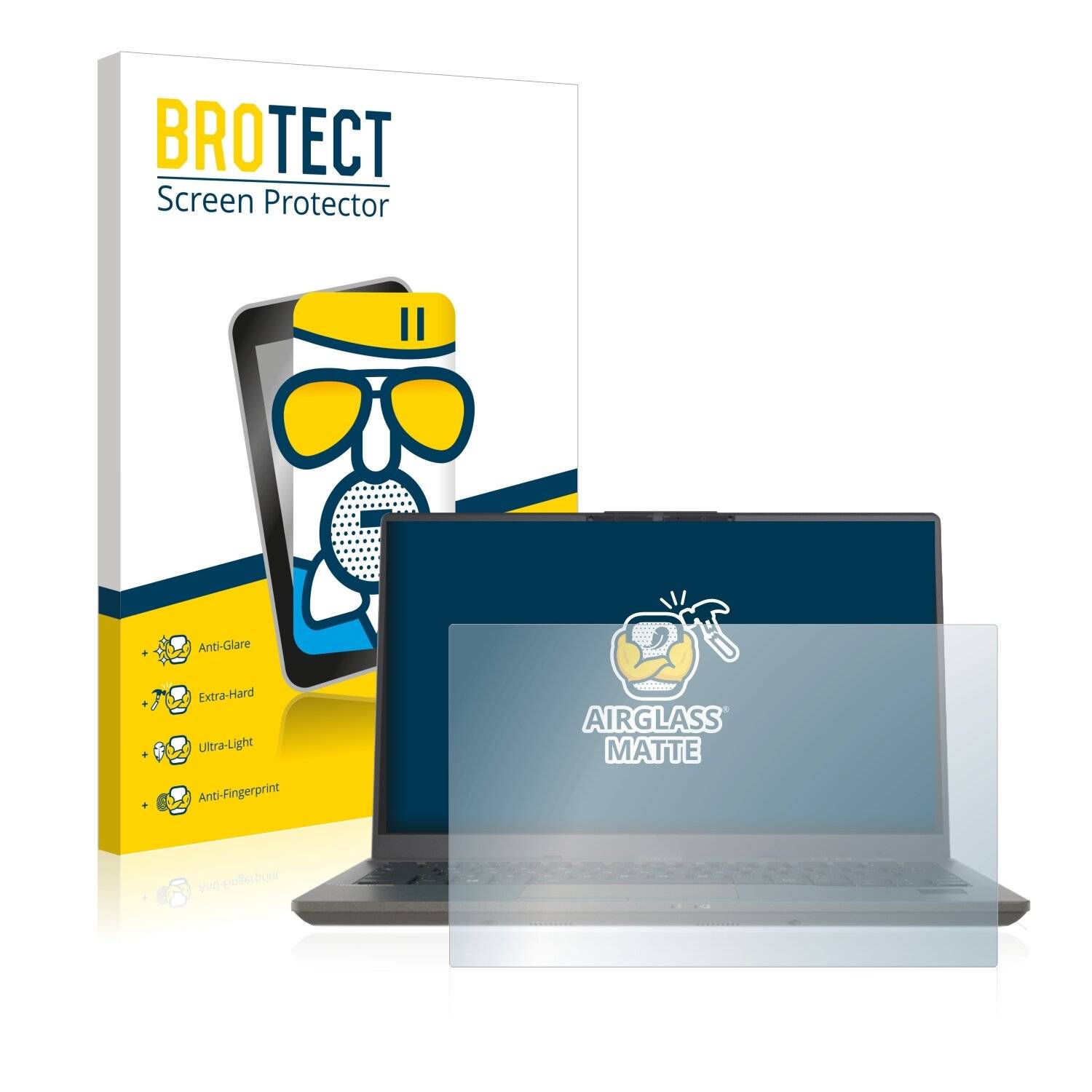 BROTECT AirGlass Matte Schutzglas Folie für Fujitsu Lifebook