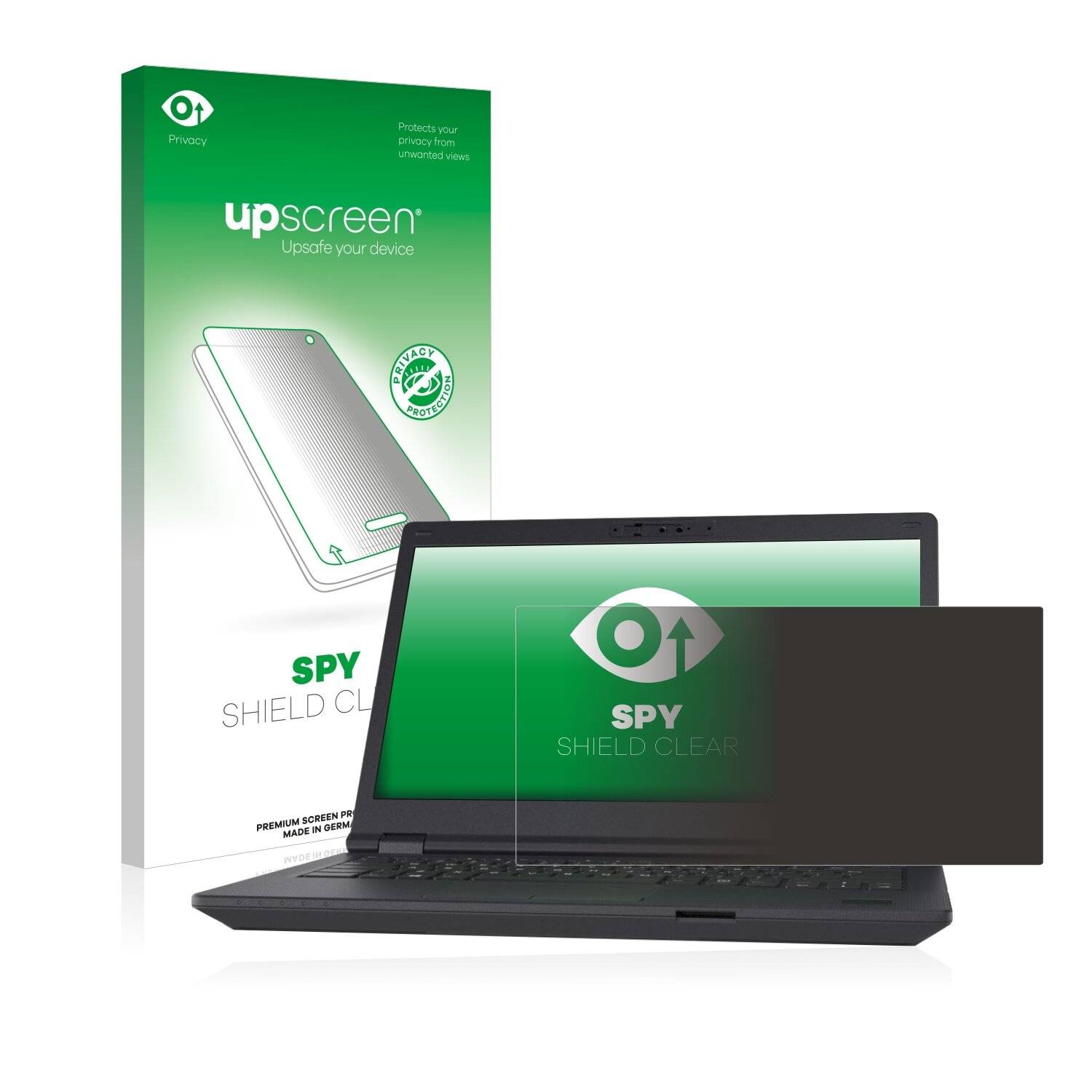 upscreen Blickschutzfolie für Fujitsu Lifebook E5411 Anti-Spy Privacy Blaulichtschutz Sichtschutzfolie