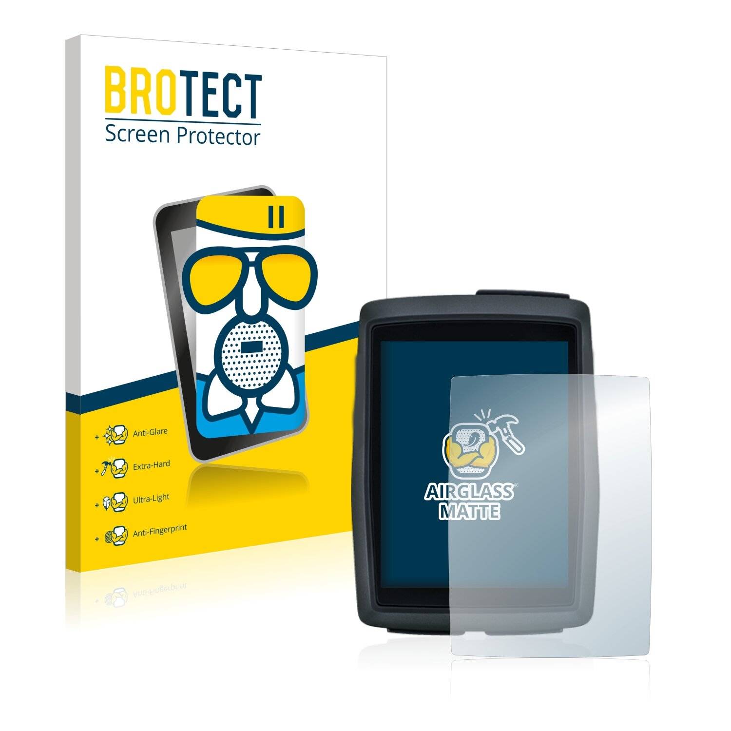 BROTECT AirGlass Flexible Schutz Glas Folie für Sigma BC 14.0 WL Matt Entspiegelt