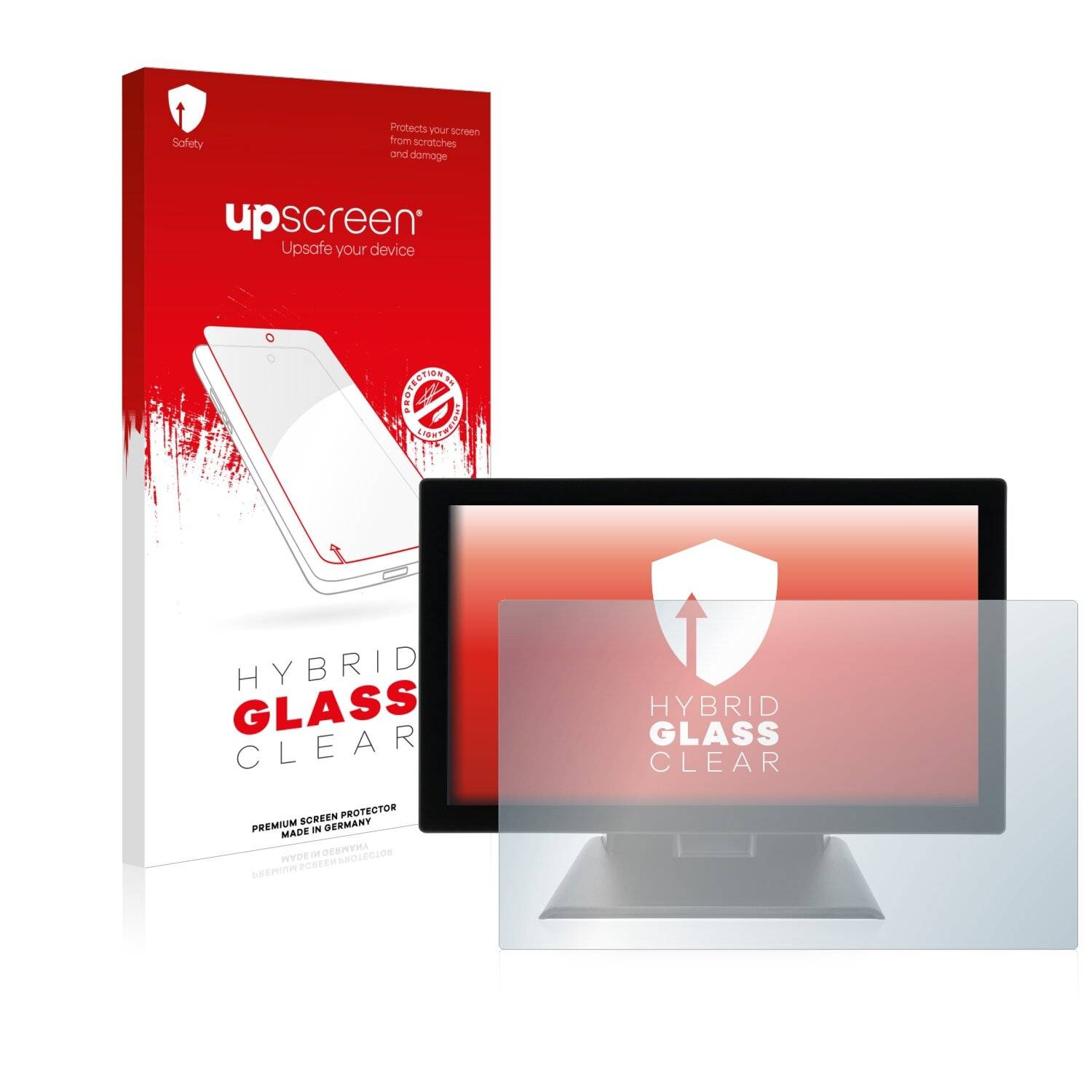 upscreen Hybrid Glass Clear Premium Schutzglas Folie für Iiyama ProLite