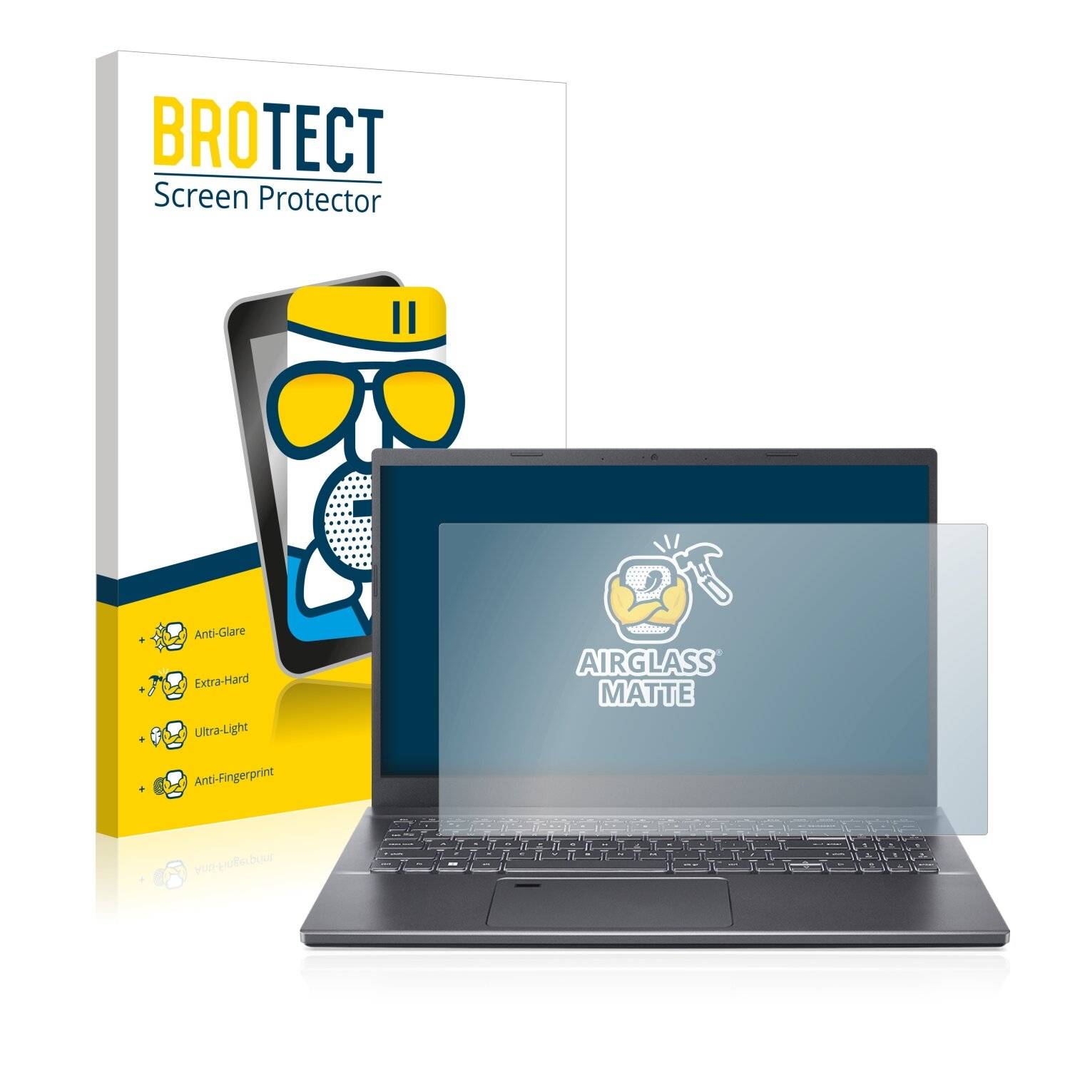 BROTECT AirGlass Matte Schutzglas Folie für Acer Aspire 5
