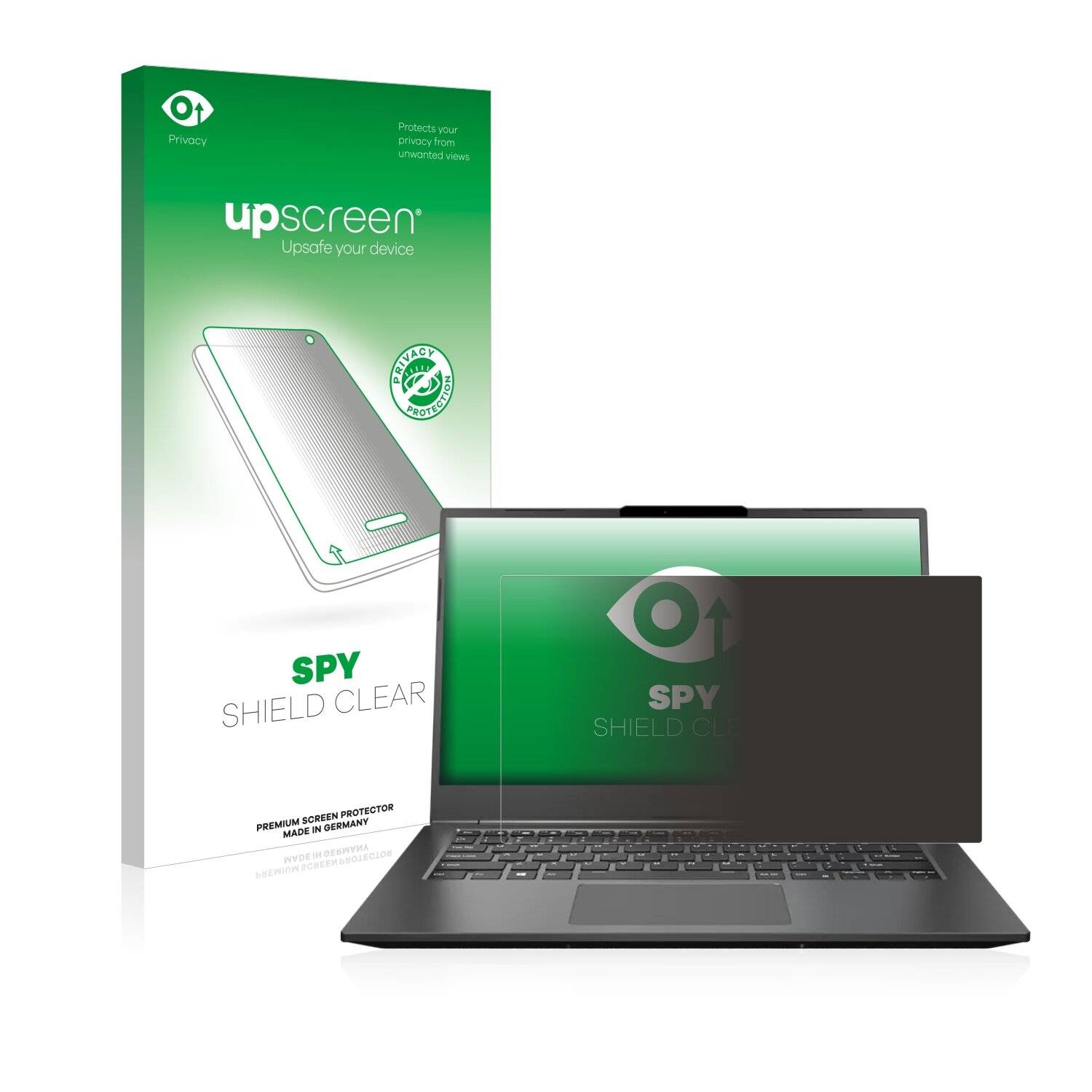 upscreen Spy Shield Clear Premium Blickschutzfolie für Gigabyte