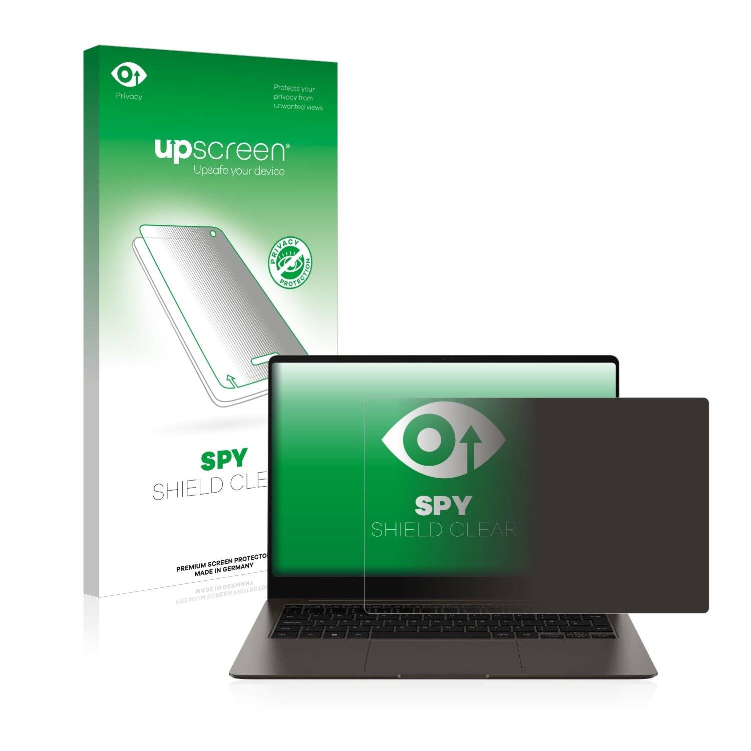 upscreen Blickschutzfolie für Samsung Galaxy Book3 Pro 14" Anti-Spy Privacy Blaulichtschutz Sichtschutzfolie