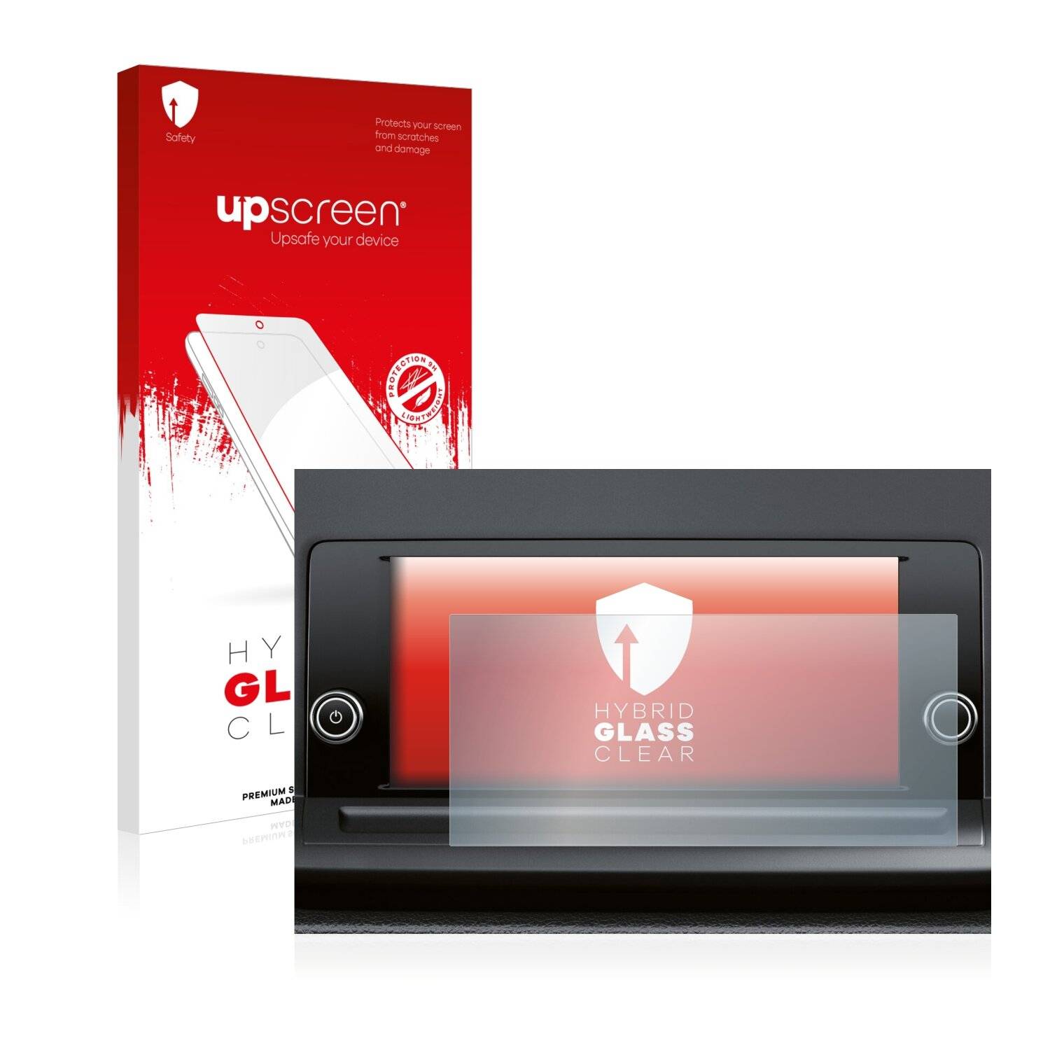upscreen Hybrid Glass Clear Premium Schutzglas Folie für Volkswagen Golf Variant 2022