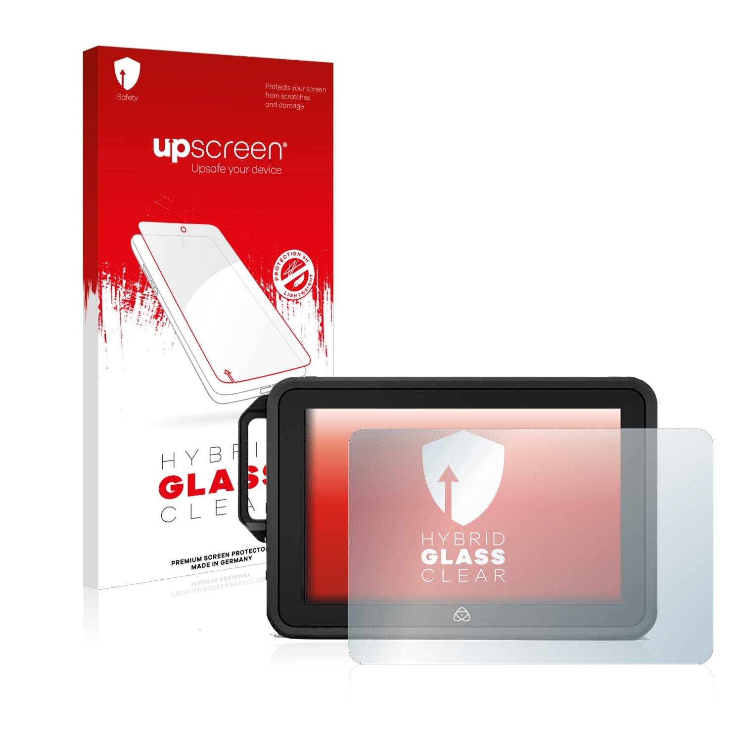 upscreen Hybrid Glass Clear Premium Schutzglas Folie für Atomos Shogun
