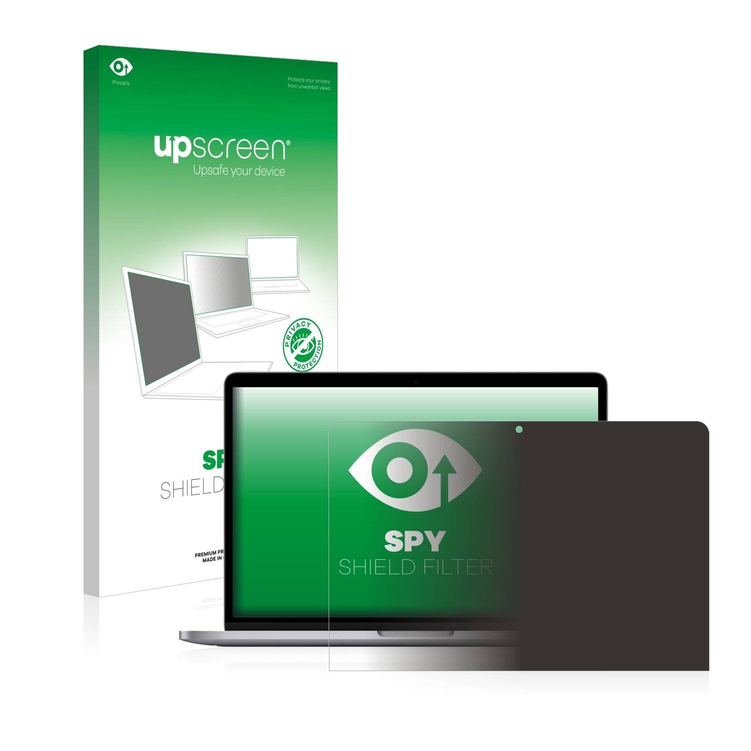 upscreen Blickschutzfilter für Apple MacBook Pro M2 2022 Blaulichtfilter Sichtschutz Privacy Anti Spy abnehmbar
