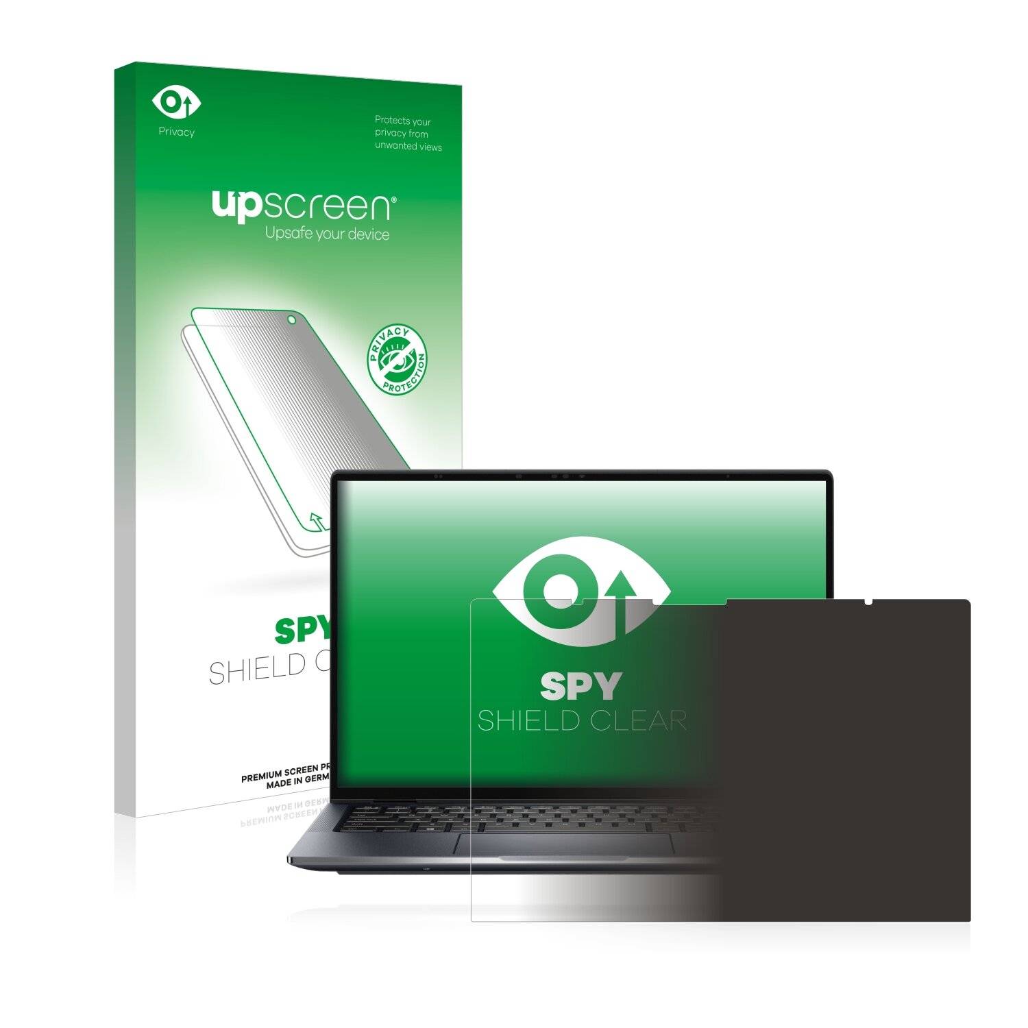 upscreen Blickschutzfolie für Dell Latitude 9430 2-in-1 Anti-Spy Privacy Blaulichtschutz Sichtschutzfolie