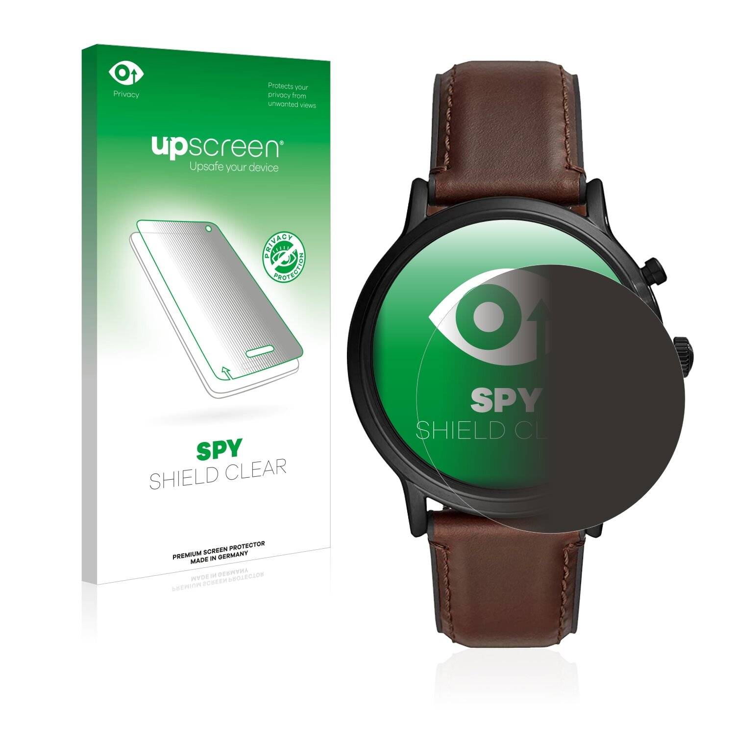 upscreen Spy Shield Clear Premium Blickschutzfolie für Fossil Gen