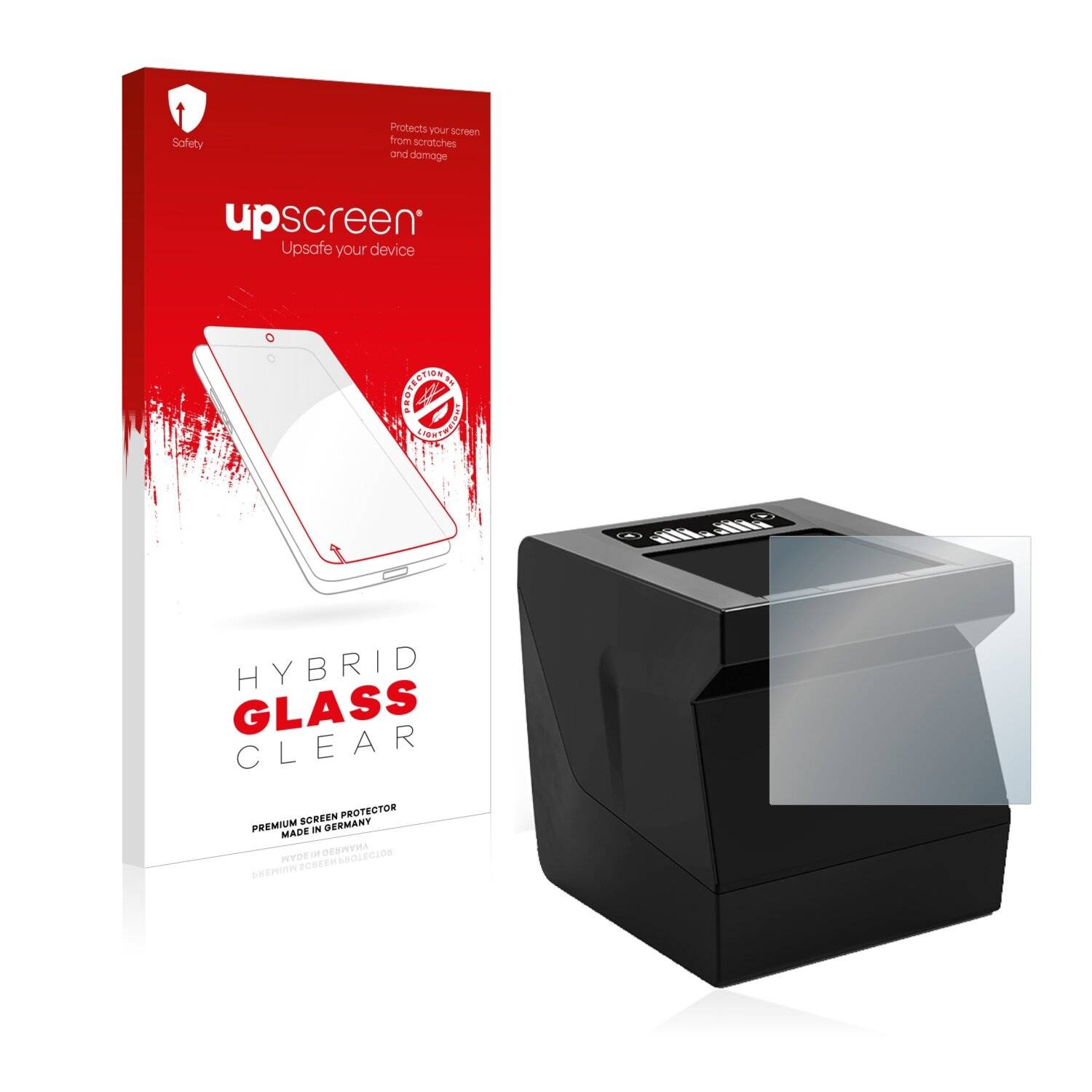 upscreen Hybrid Glass Clear Premium Schutzglas Folie für Dermalog