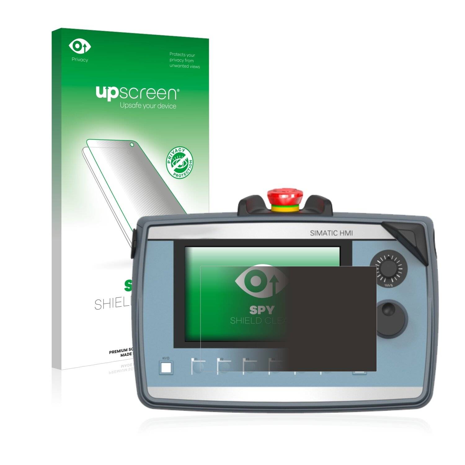 upscreen Spy Shield Clear Premium Blickschutzfolie für Siemens Simatic HMI