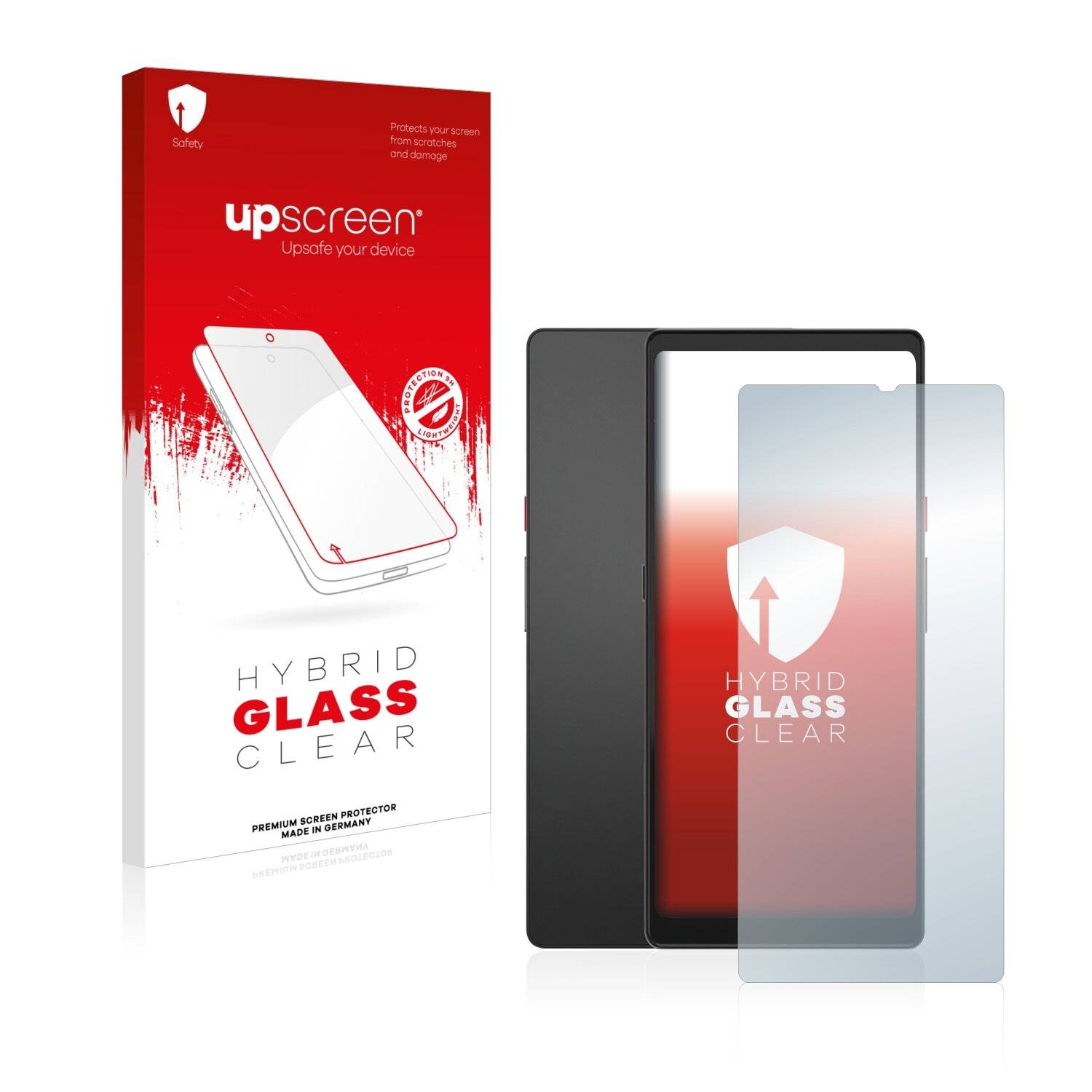 upscreen Hybrid Glass Clear Premium Schutzglas Folie für Hisense Hi