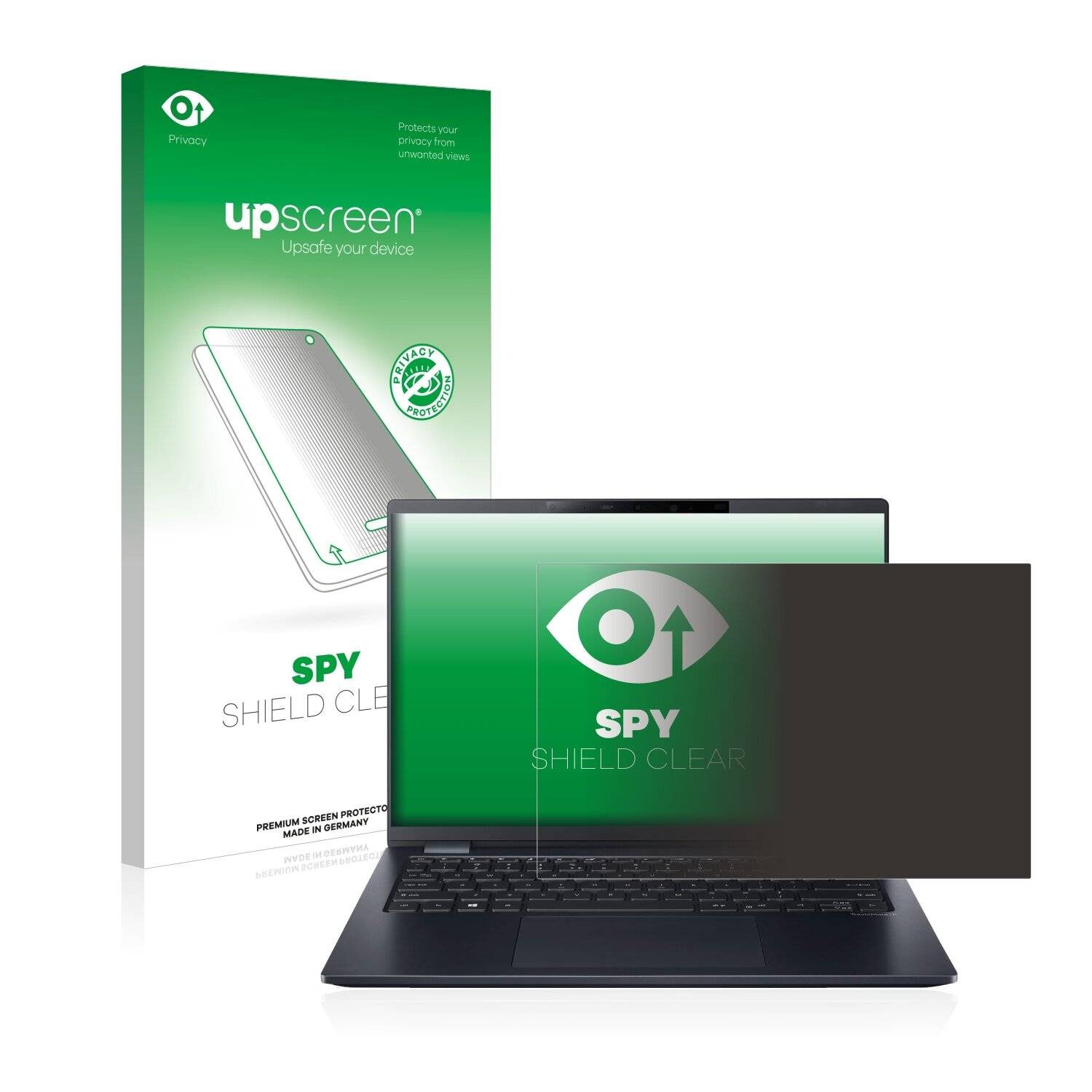 upscreen Blickschutzfolie für Acer TravelMate P6 TMP614P-52 Anti-Spy Privacy Blaulichtschutz Sichtschutzfolie