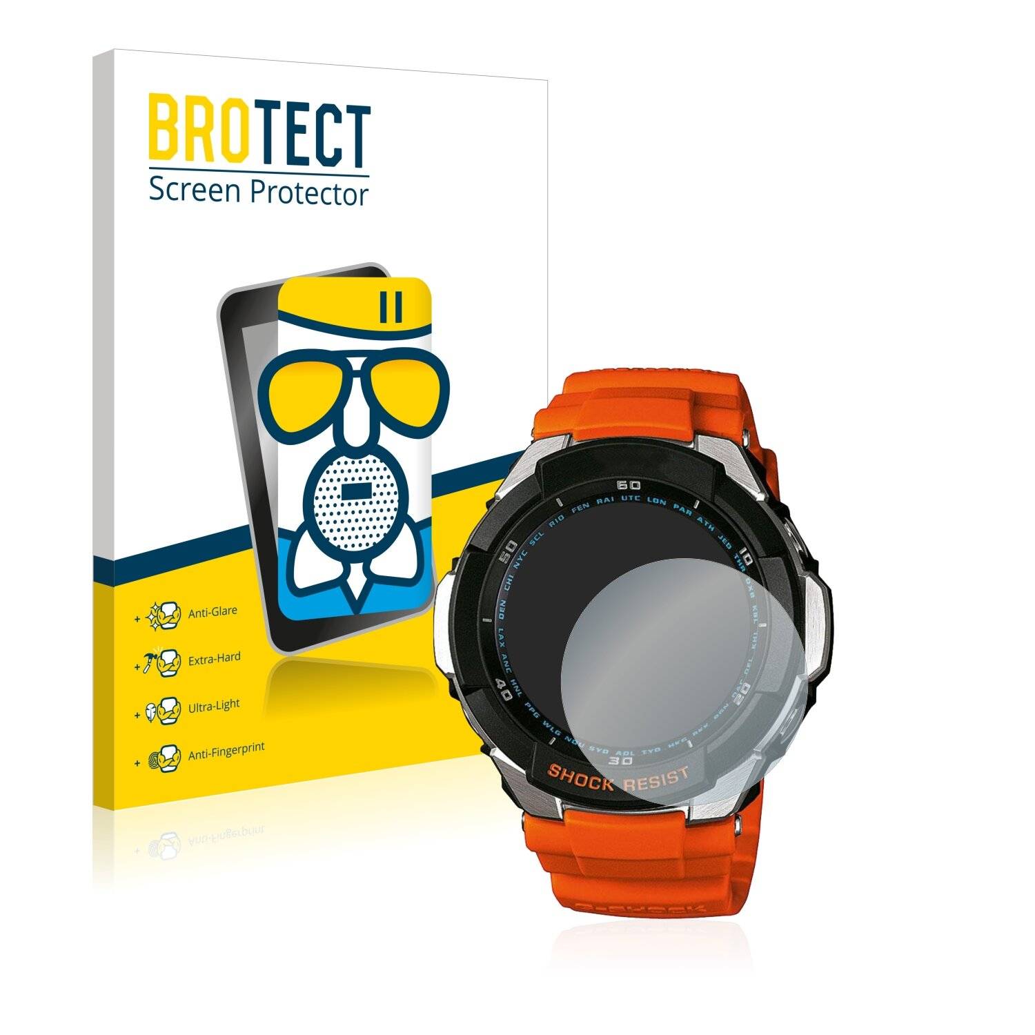 BROTECT AirGlass Matte Schutzglas Folie für Casio G-Shock
