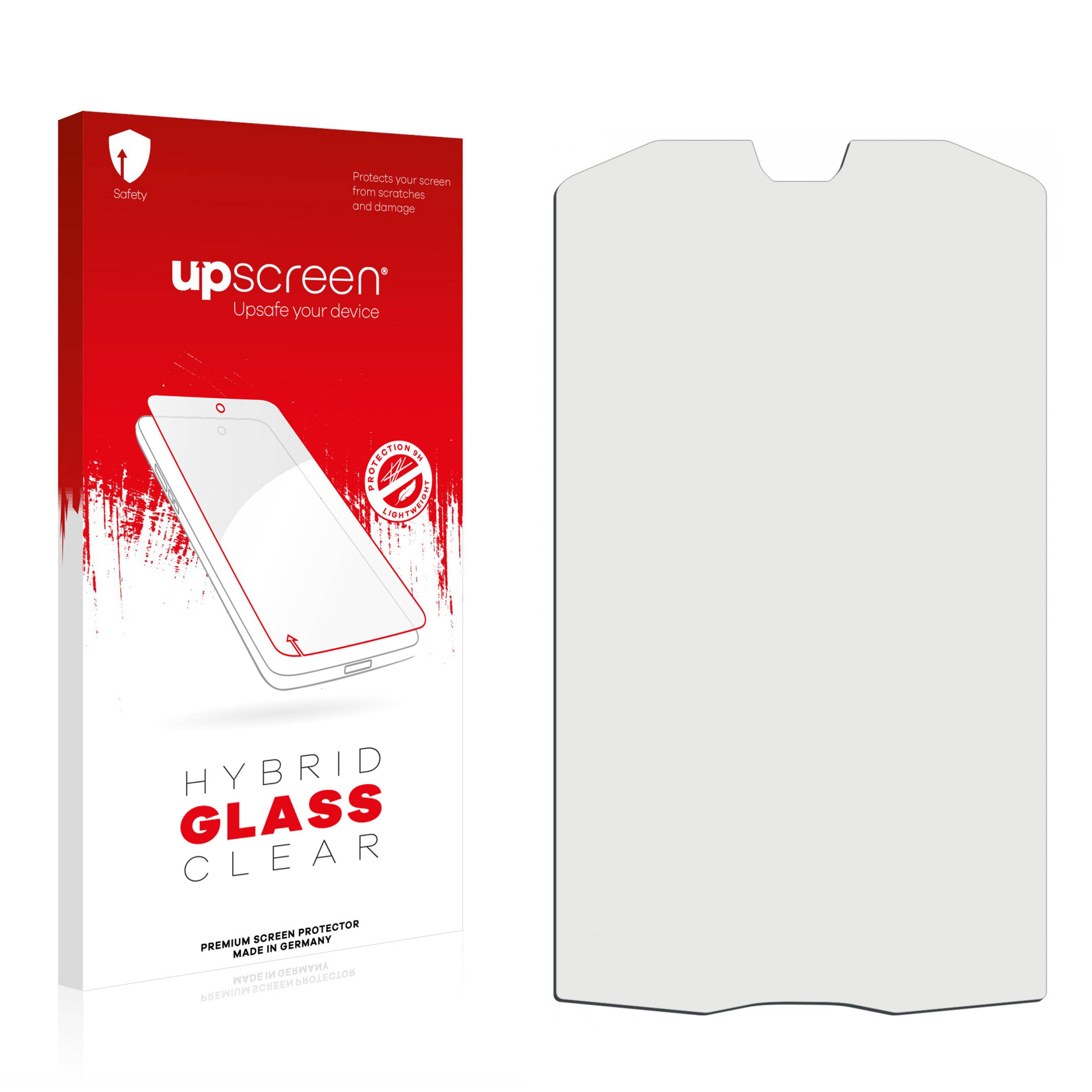upscreen Hybrid Glass Clear Premium Schutzglas Folie für Point Mobile