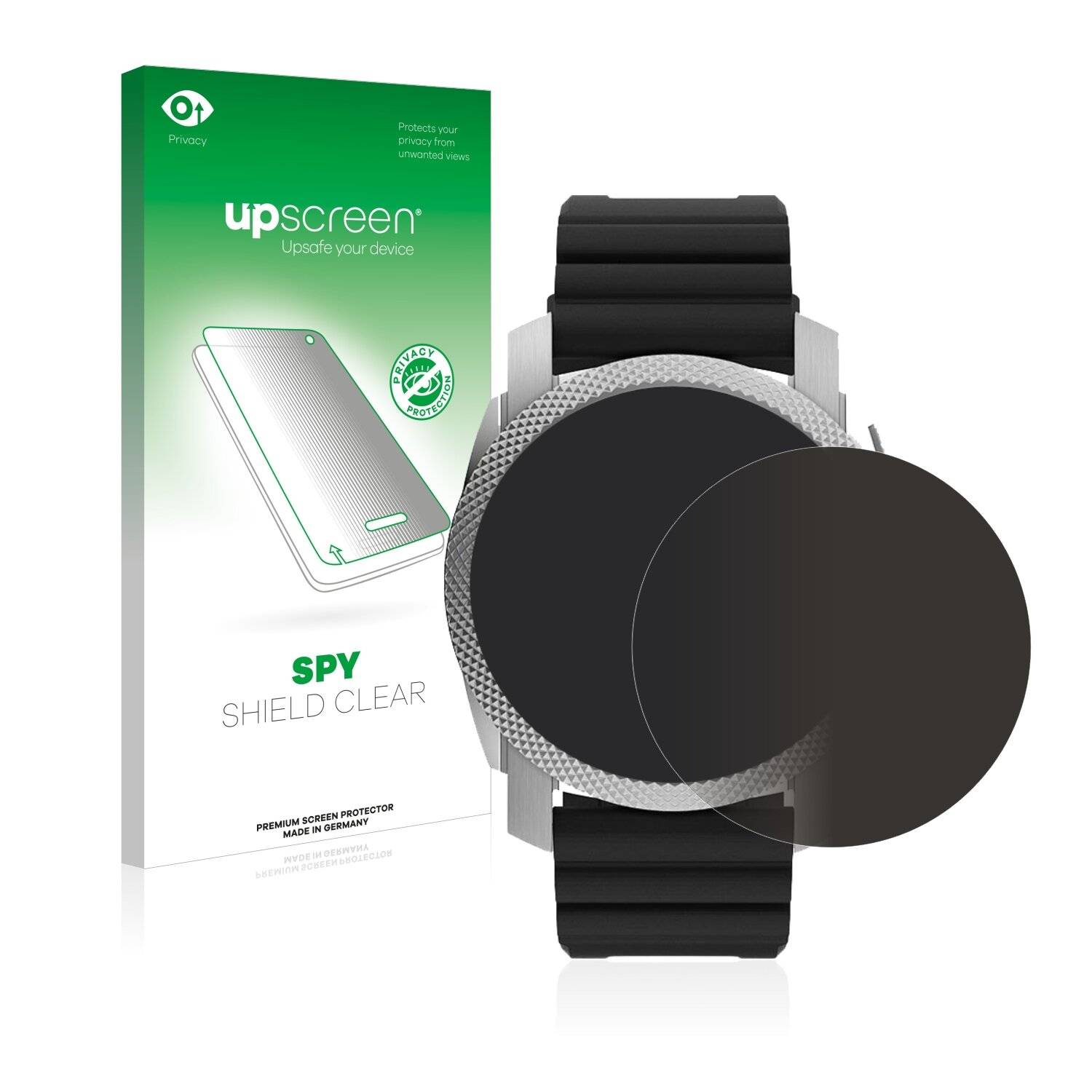 upscreen Spy Shield Clear Premium Blickschutzfolie für Fossil Gen 6 Hybrid Machine