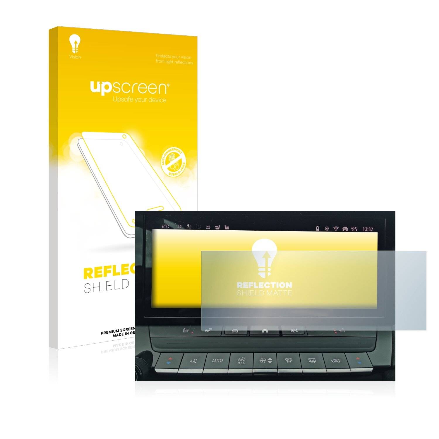 upscreen Schutzfolie für Opel Astra L 2022 Navigationssystem Folie Matt Entspiegelt Anti-Reflex