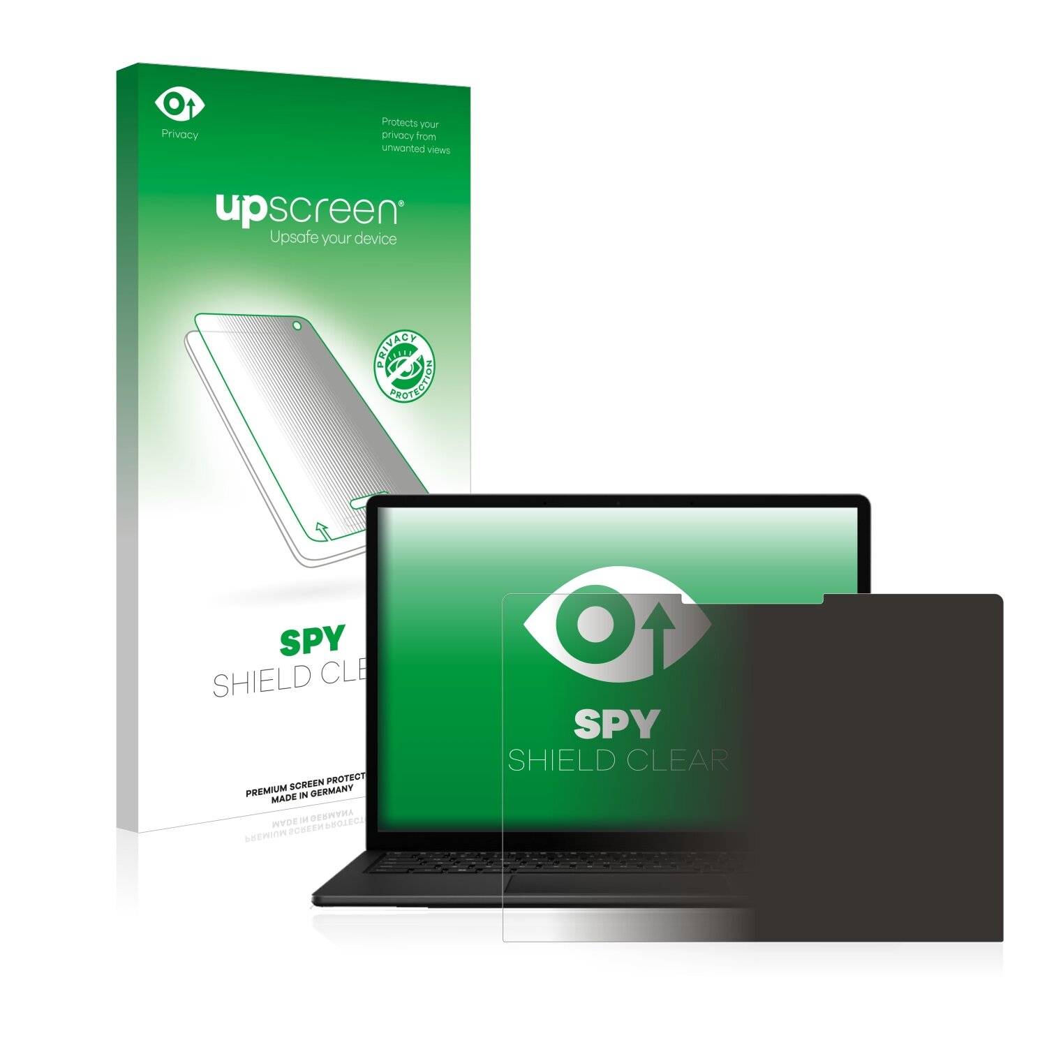 upscreen Blickschutzfolie für Microsoft Surface Laptop 5 15" Anti-Spy Privacy Blaulichtschutz Sichtschutzfolie