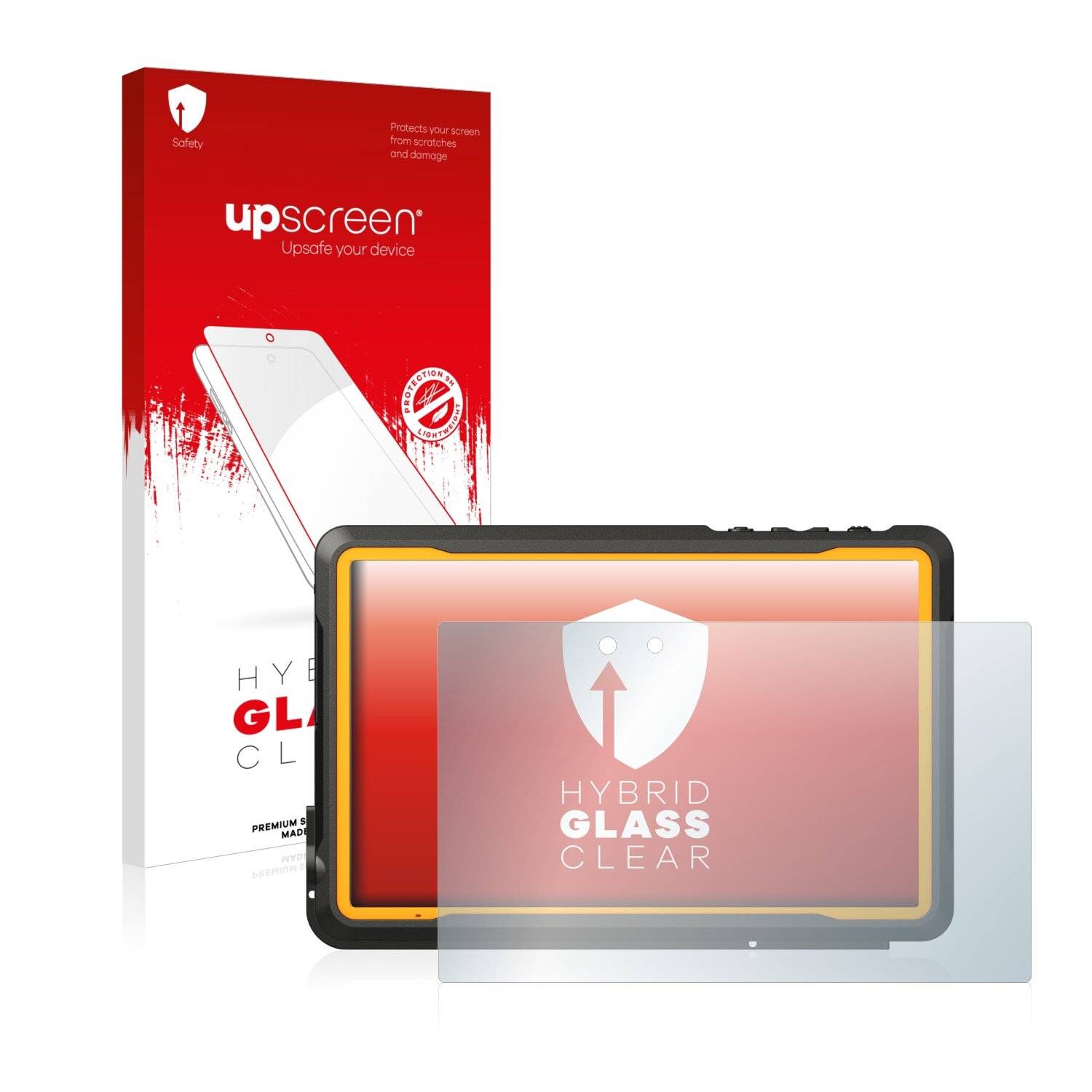 upscreen Hybrid Glass Clear Premium Schutzglas Folie für Getac ZX70