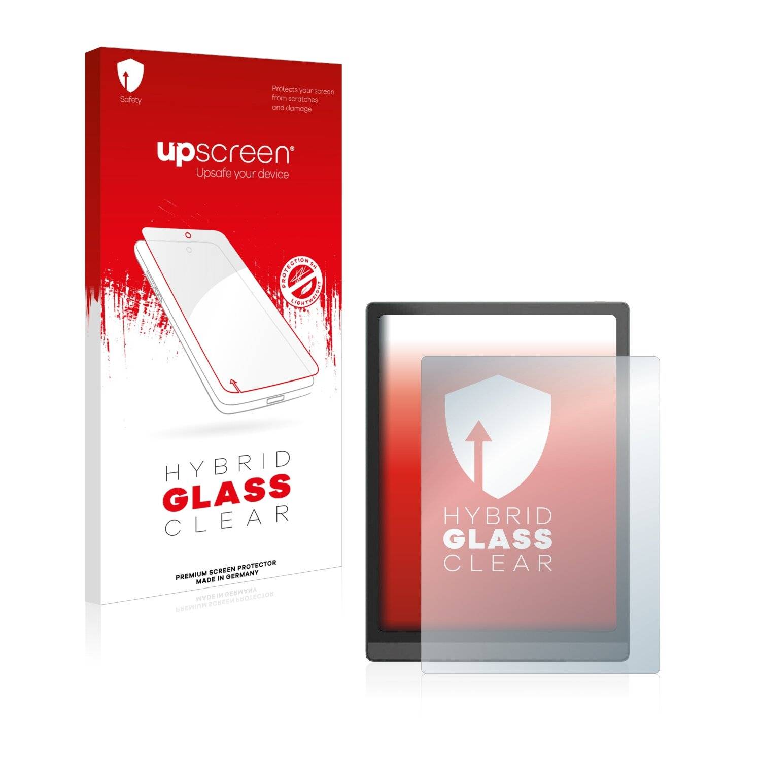 upscreen Hybrid Glass Clear Premium Schutzglas Folie für Onyx Boox Tab