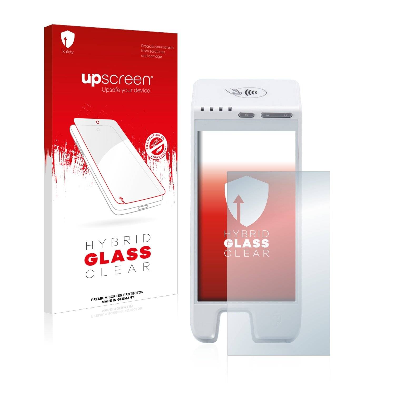 upscreen Hybrid Glass Clear Premium Schutzglas Folie für Pax