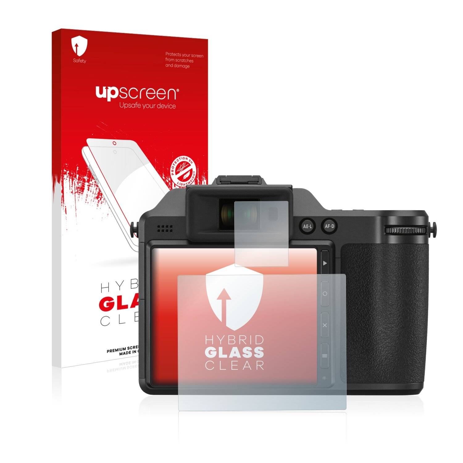 upscreen Flexible Schutz Glas Folie für Fujifilm X-H2 Schutzglas 9H Hybridglas Klar