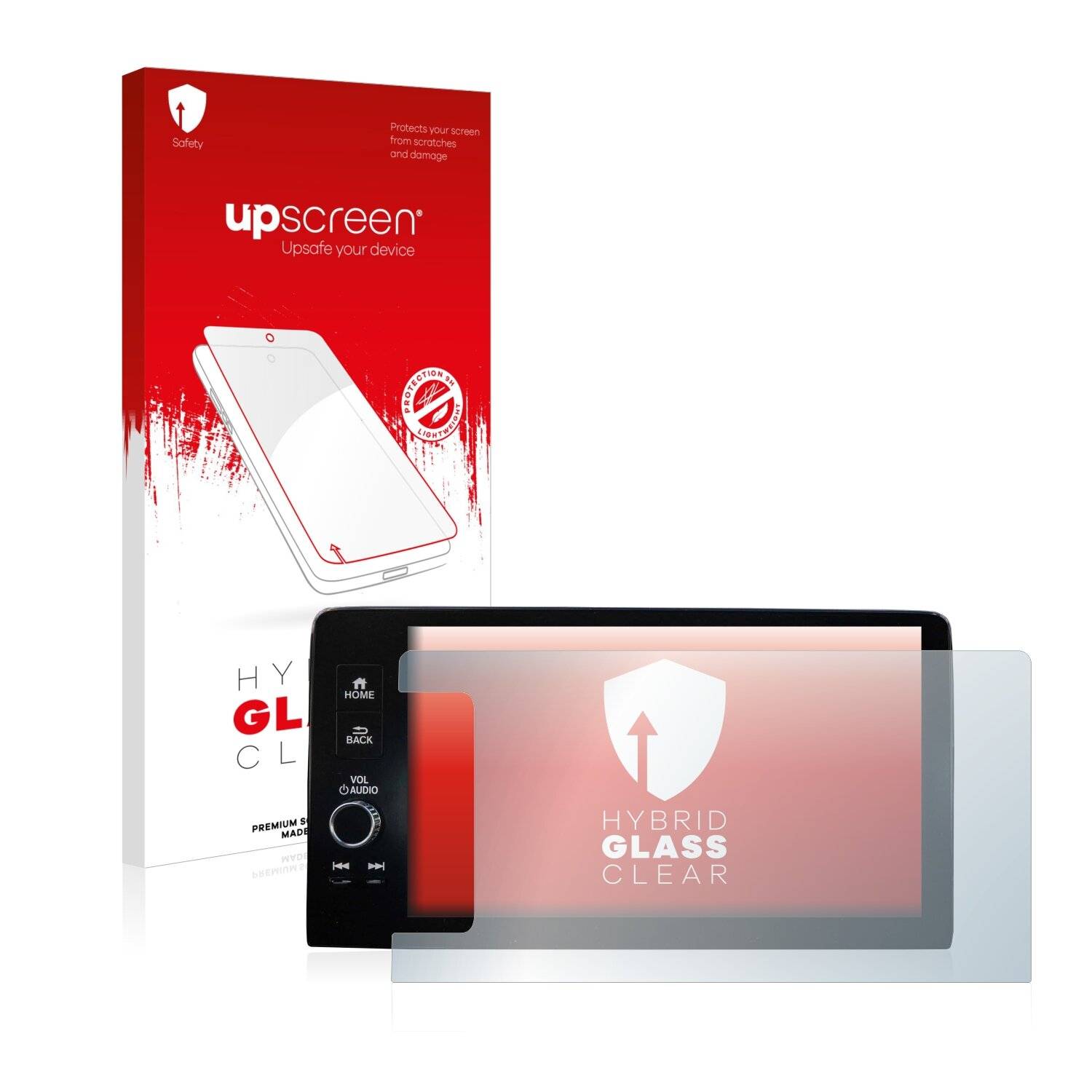 upscreen Hybrid Glass Clear Premium Schutzglas Folie für Honda HR-V 2022 Navigationssystem