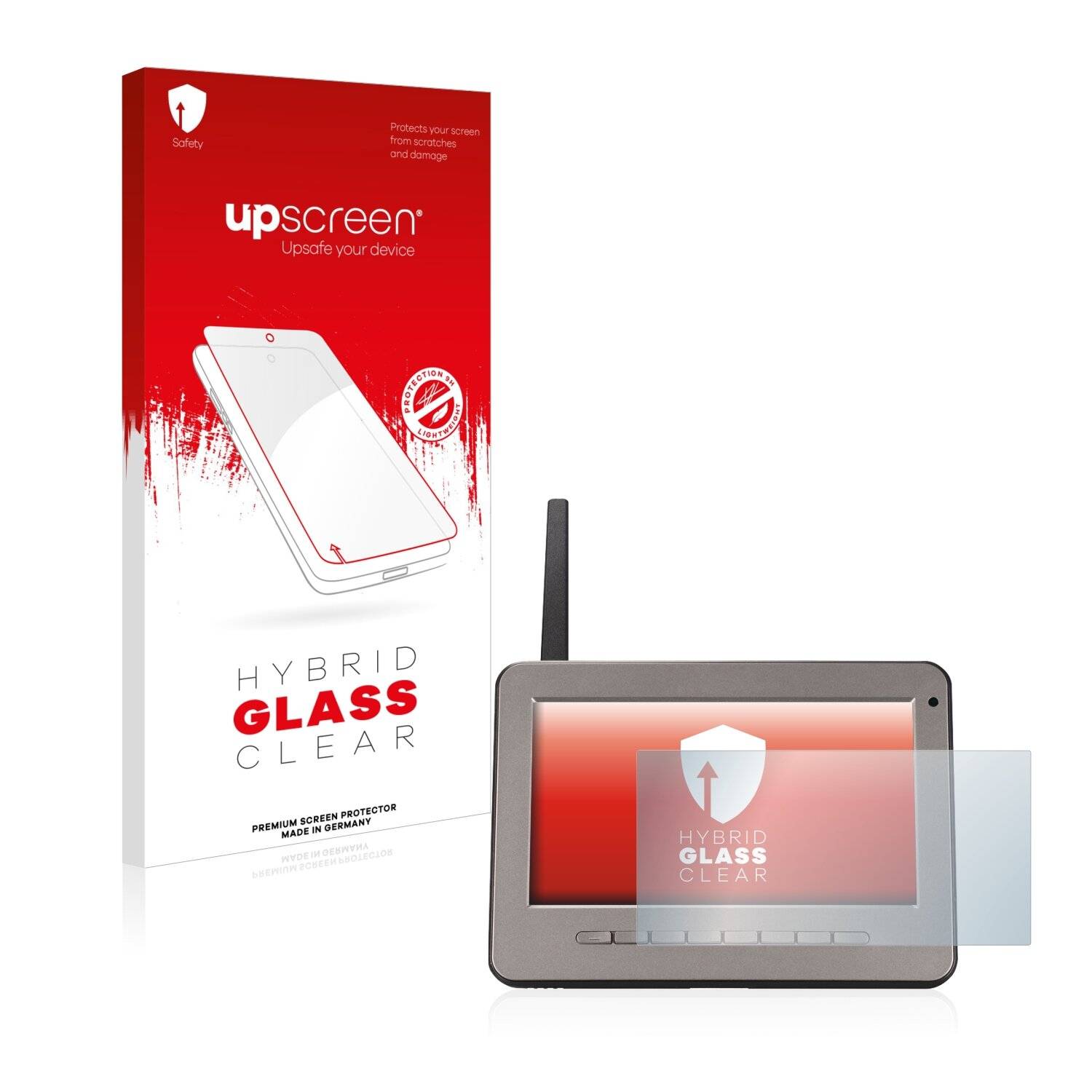 upscreen Hybrid Glass Clear Premium Schutzglas Folie für Bresser
