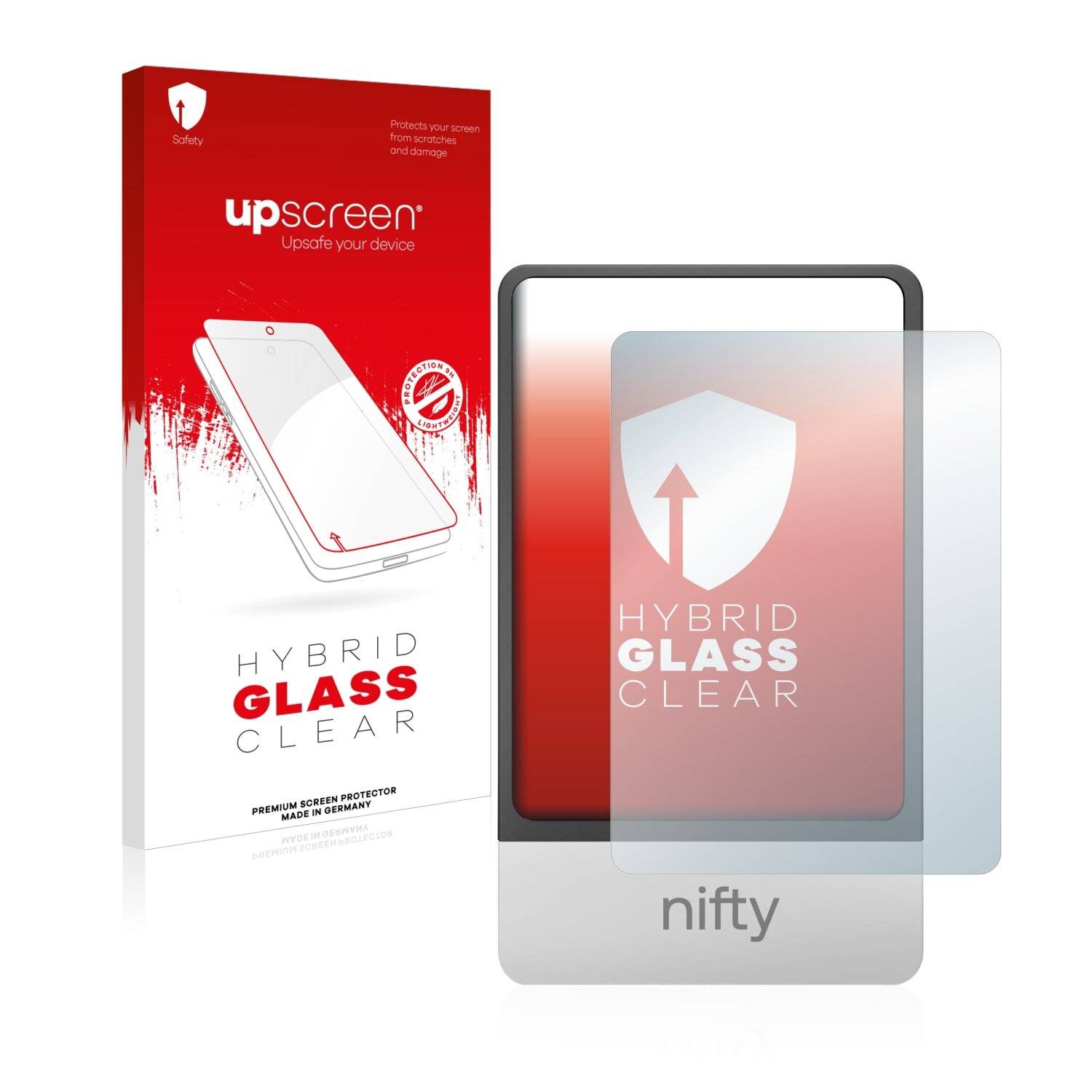 upscreen Hybrid Glass Clear Premium Schutzglas Folie für SecuX