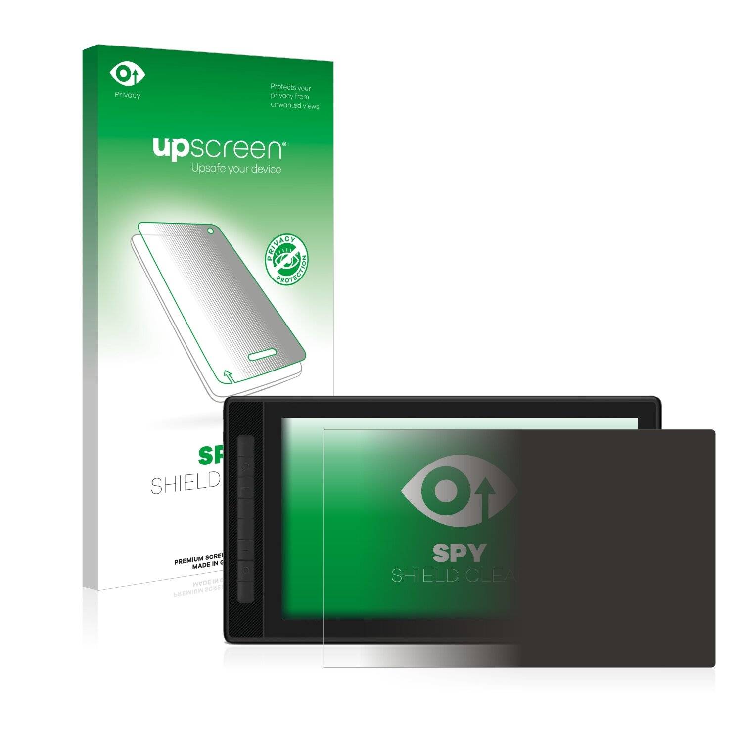 upscreen Spy Shield Clear Premium Blickschutzfolie für Huion Kamvas Pro 16
