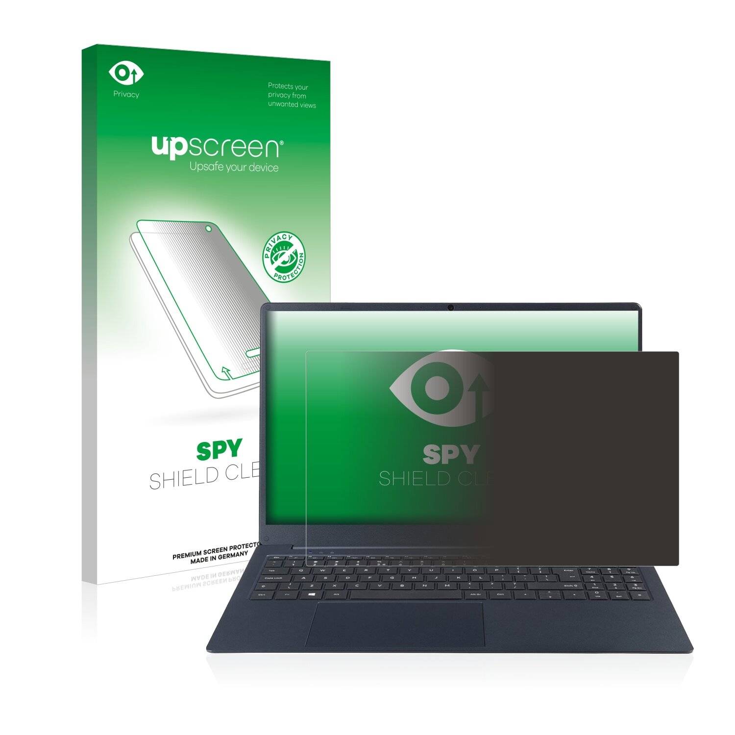upscreen Spy Shield Clear Premium Blickschutzfolie für Dynabook Satellite Pro