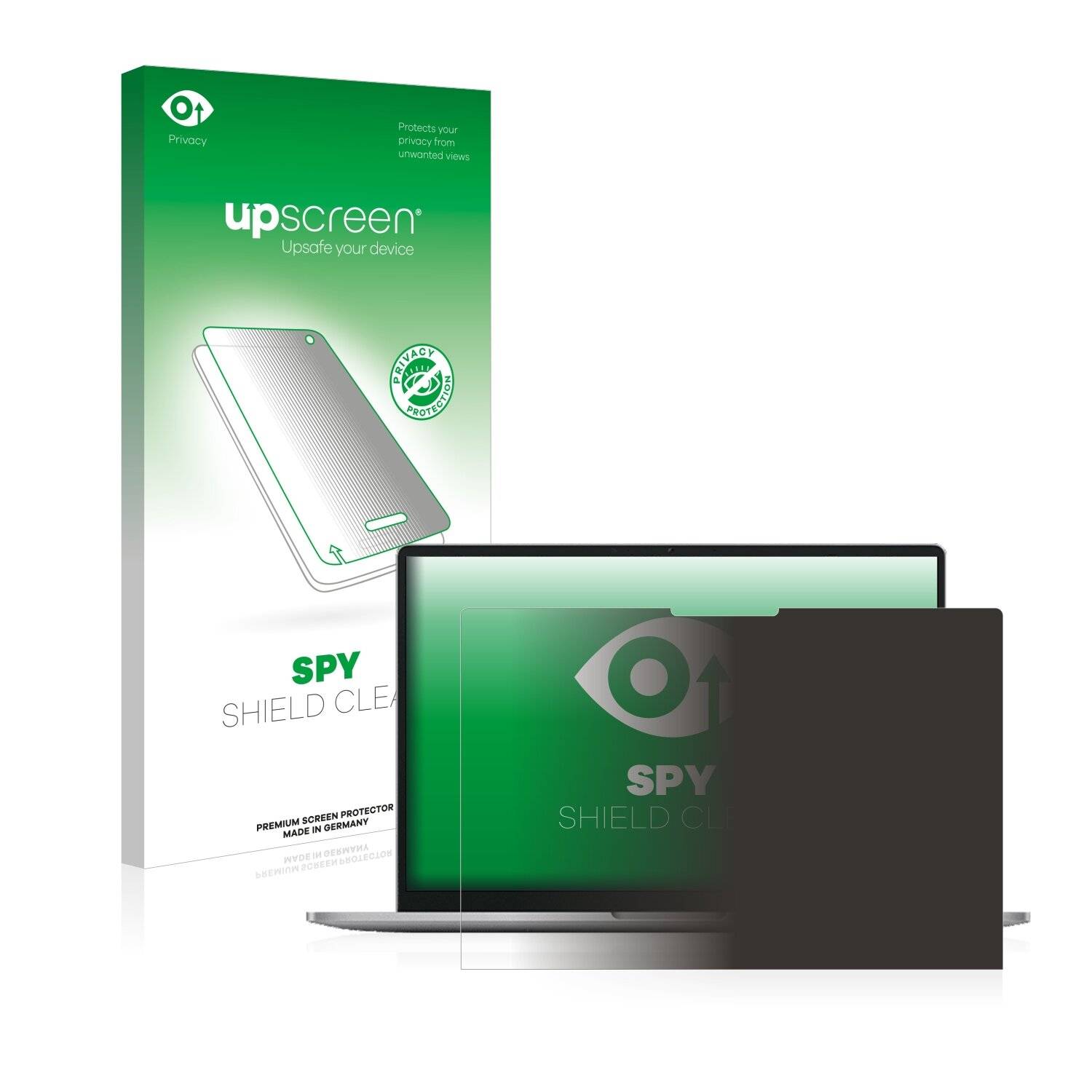 upscreen Spy Shield Clear Premium Blickschutzfolie für Xiaomi RedmiBook Pro 15