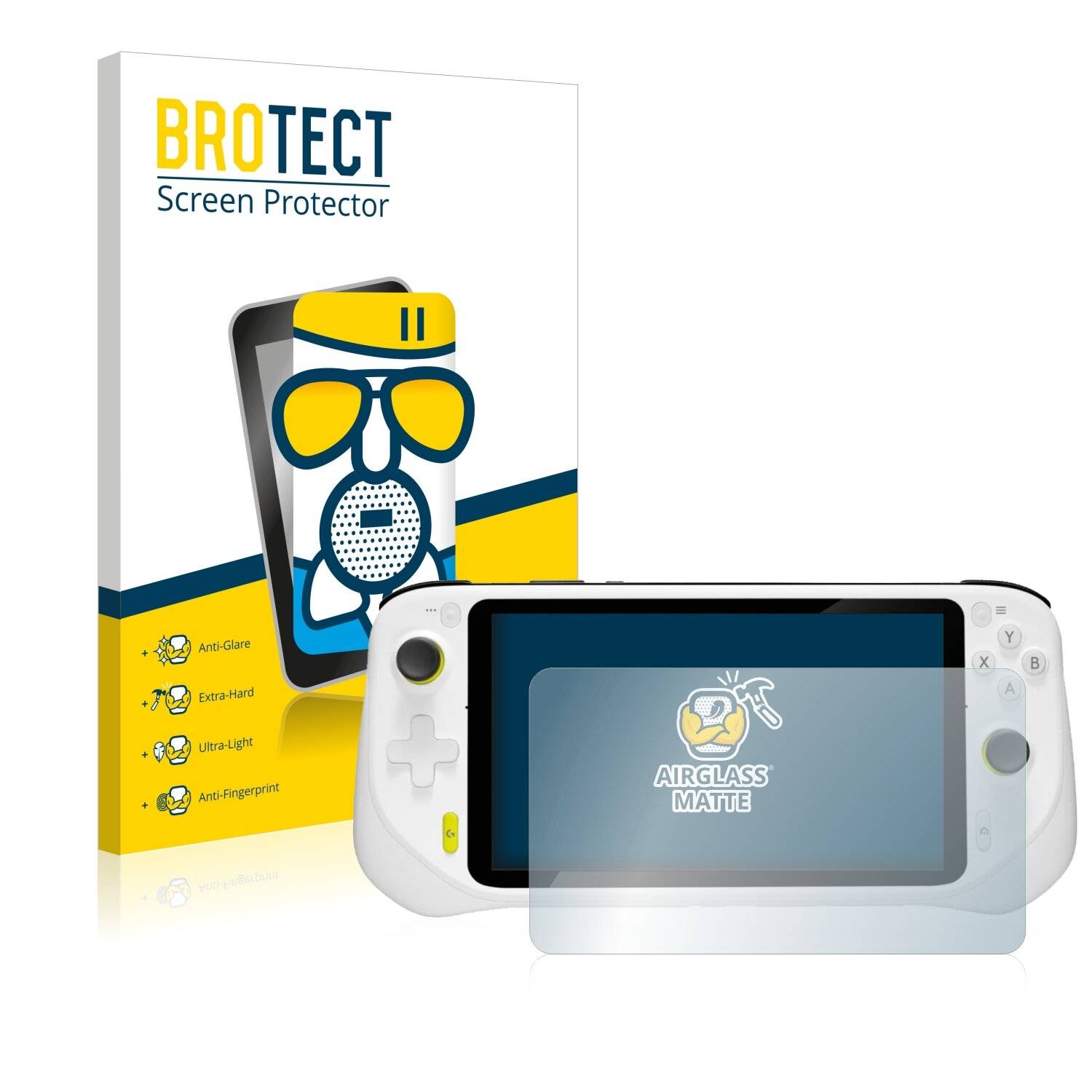 BROTECT AirGlass Flexible Schutz Glas Folie für Logitech G Cloud Matt Entspiegelt