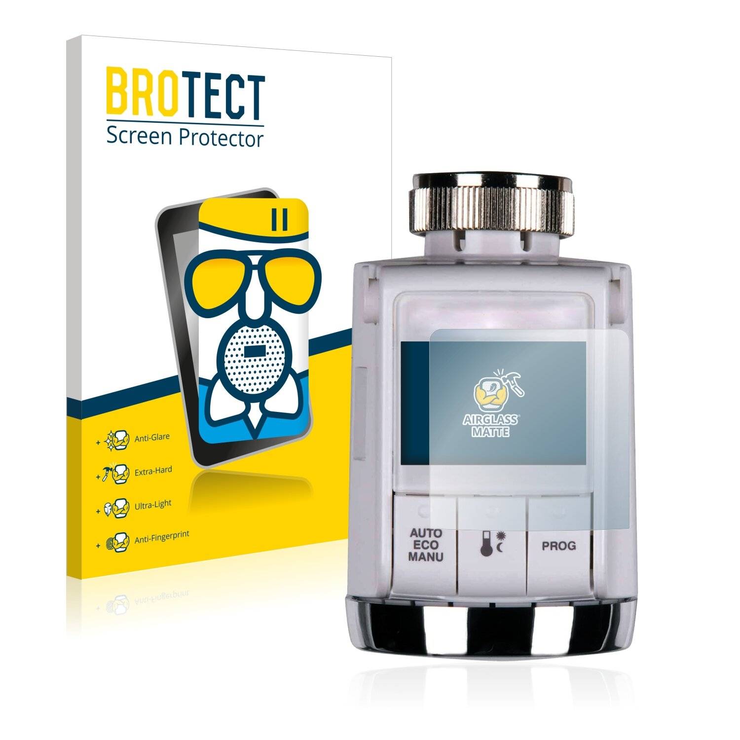 BROTECT AirGlass Matte Schutzglas Folie für Honeywell Rondostat HR25