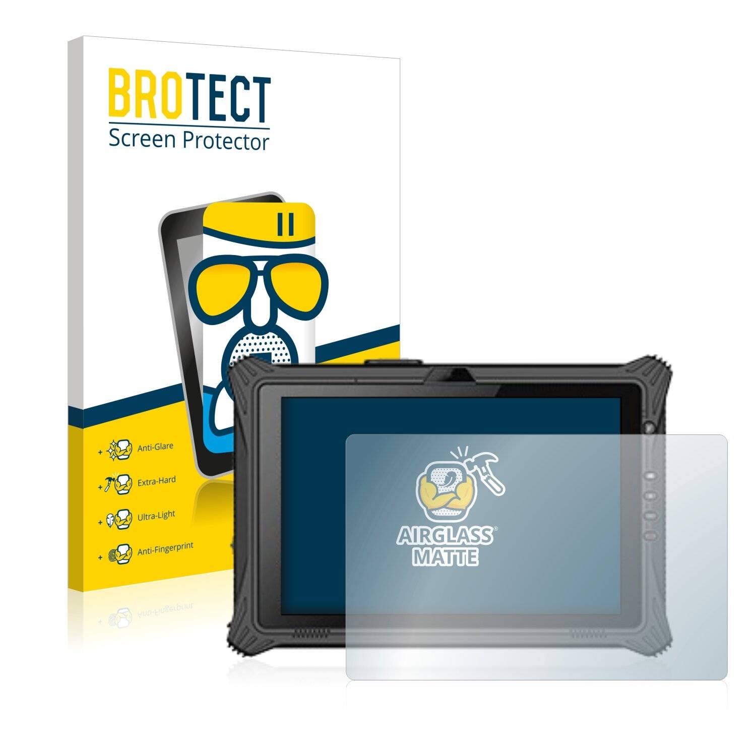 BROTECT AirGlass Matte Schutzglas Folie für Hematec SolidTab Pro 8250