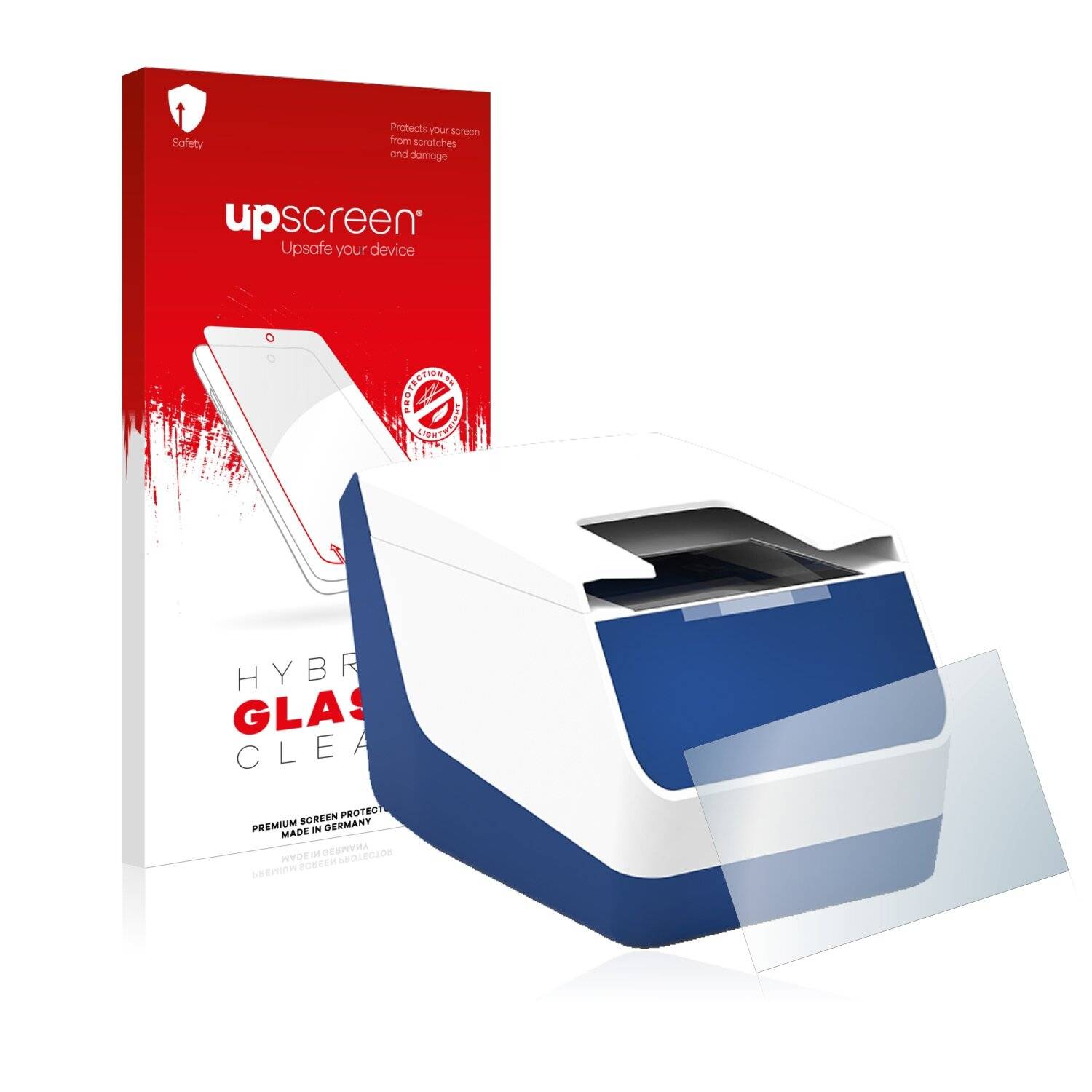 upscreen Hybrid Glass Clear Premium Schutzglas Folie für Dermalog