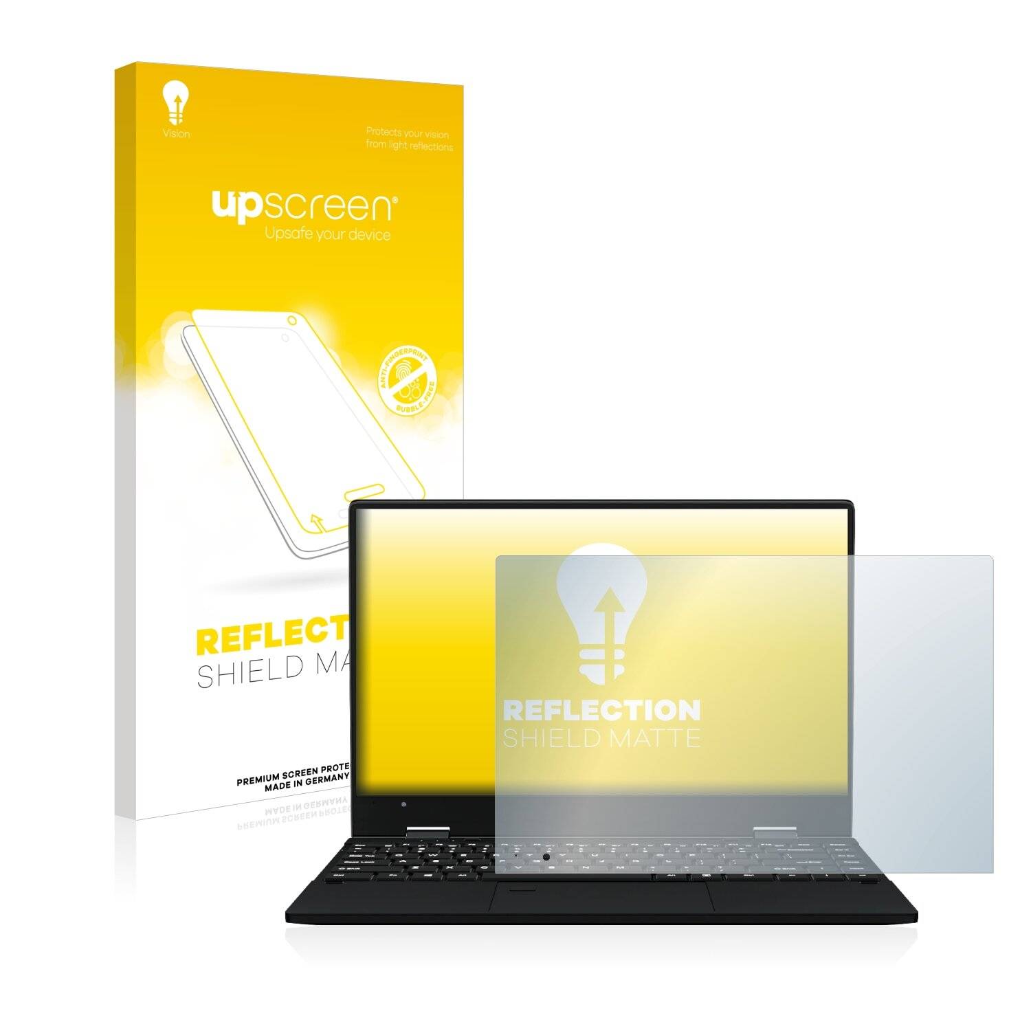 upscreen Reflection Shield Matte Premium Displayschutzfolie für KUU Flexone 2-in-1 14.1