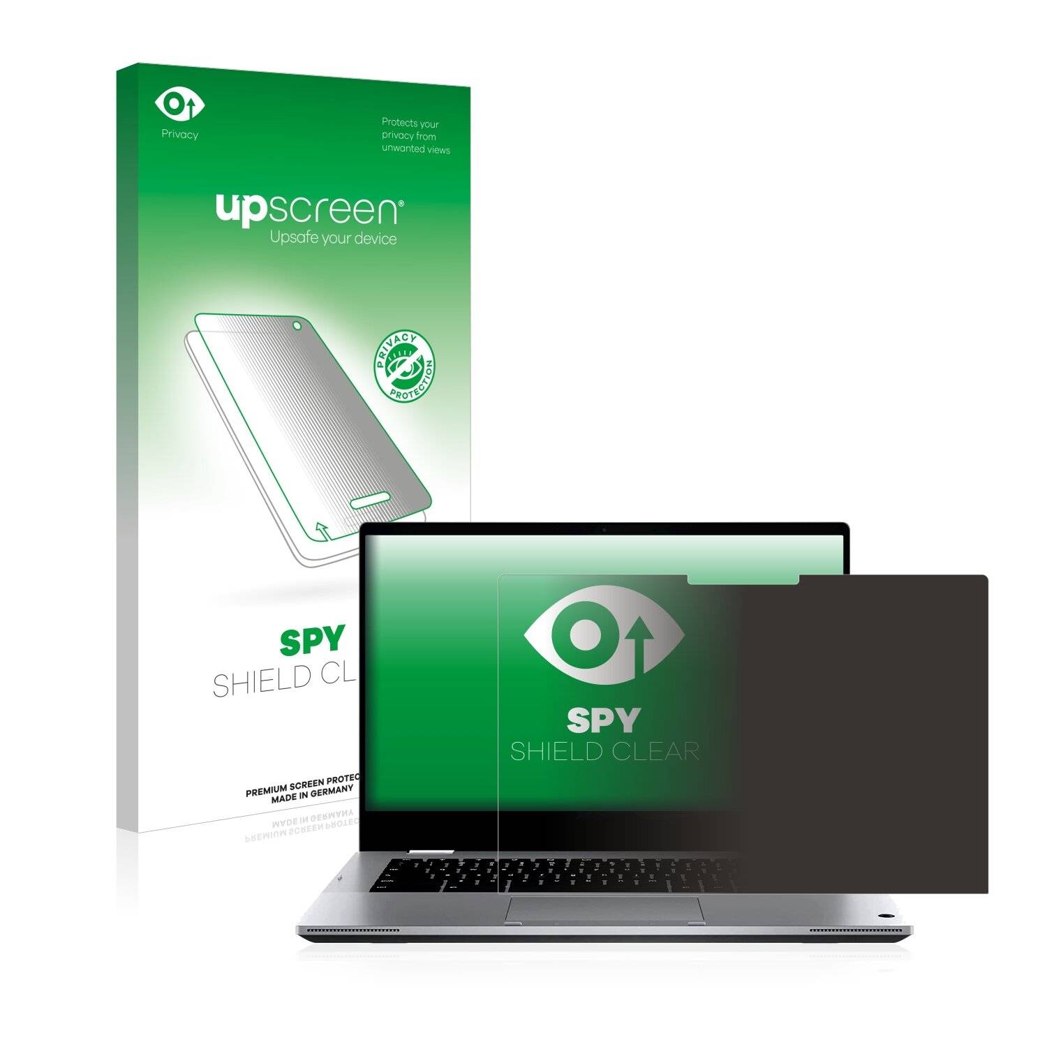 upscreen Spy Shield Clear Premium Blickschutzfolie für Asus Chromebook Flip