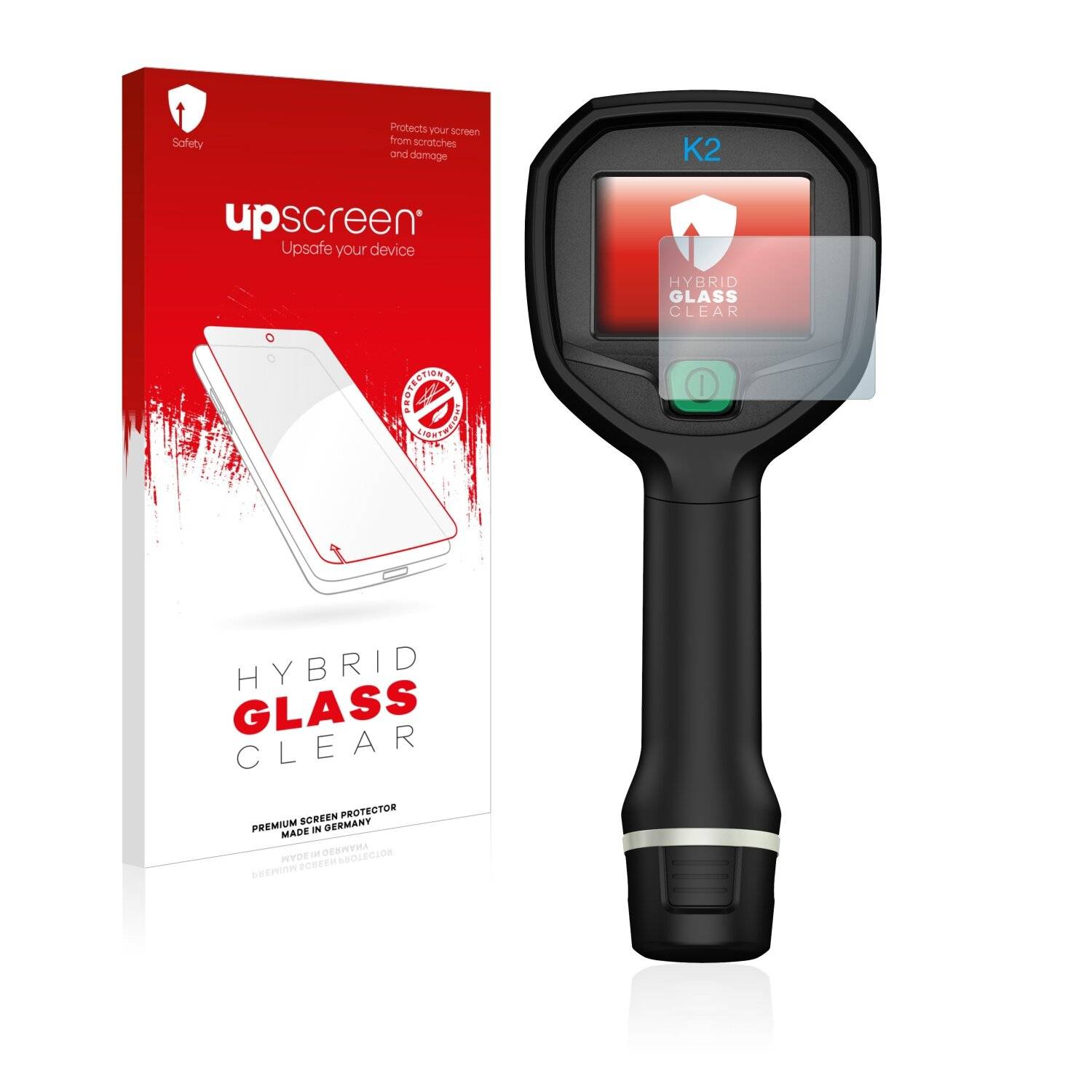 upscreen Hybrid Glass Clear Premium Schutzglas Folie für Flir