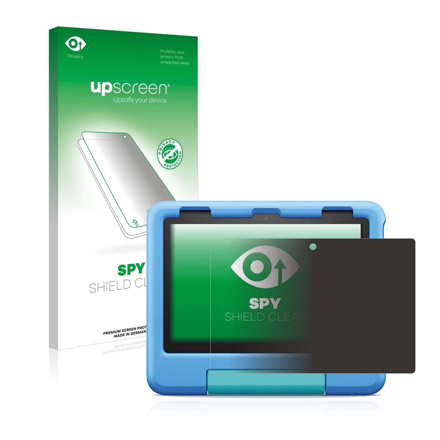 upscreen Spy Shield Clear Premium Blickschutzfolie für Amazon Fire HD 8 Kids