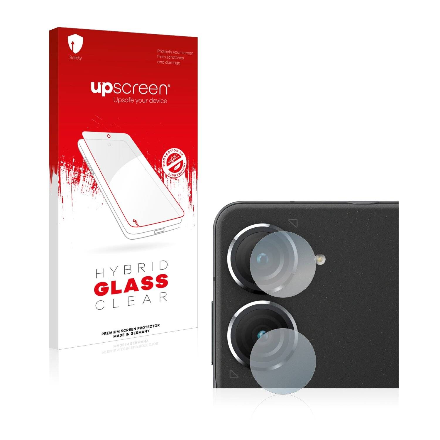 upscreen Flexible Schutz Glas Folie für ASUS ZenFone 9 (NUR Kameraschutz) Schutzglas 9H Hybridglas Klar