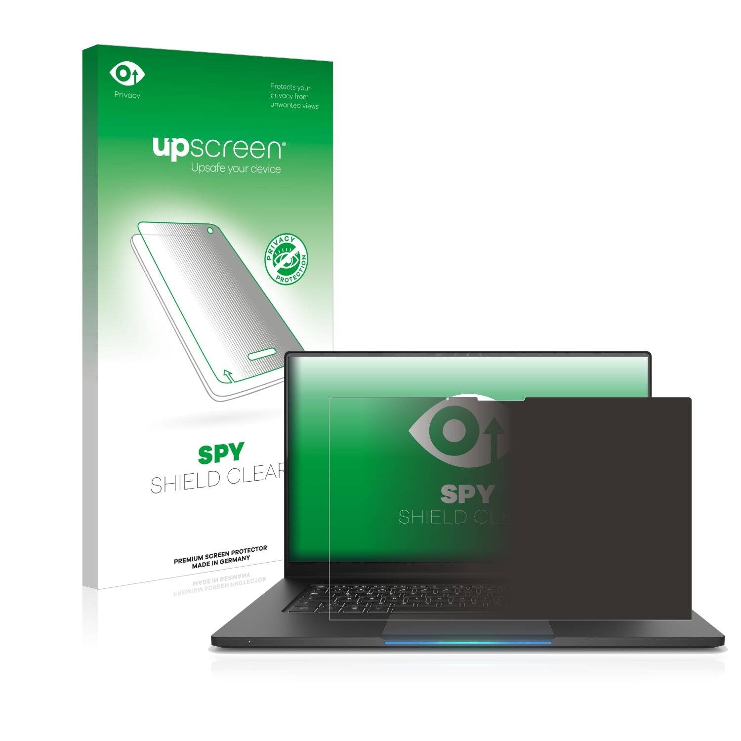 upscreen Spy Shield Clear Premium Blickschutzfolie für Schenker Vision