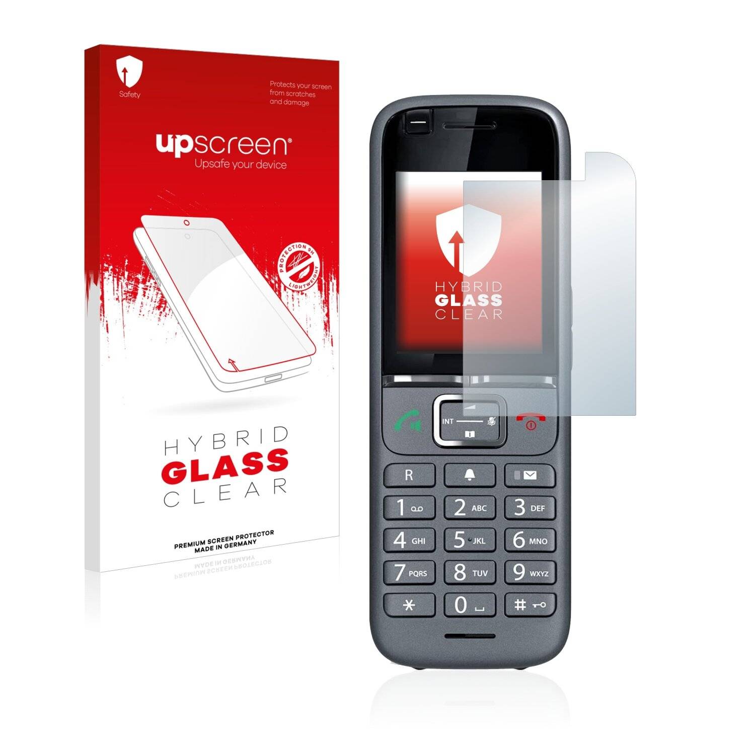 upscreen Hybrid Glass Clear Premium Schutzglas Folie für Gigaset S700H