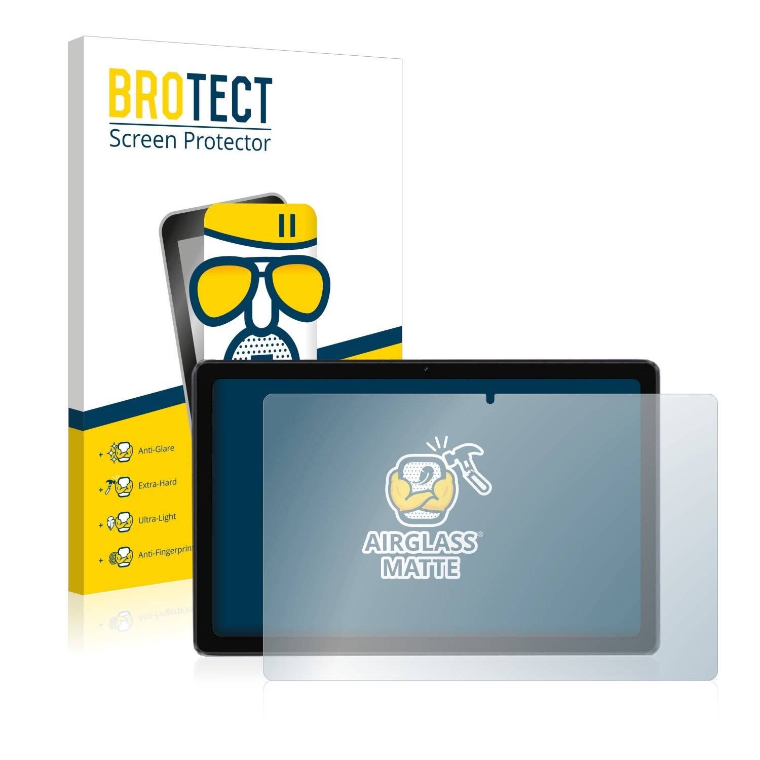 BROTECT AirGlass Flexible Schutz Glas Folie für Alldocube iPlay 50 Pro Matt Entspiegelt